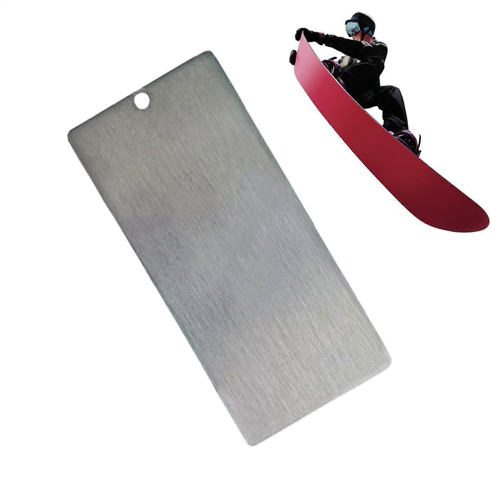 Snowboard Wax Scraper, AntiBending, Stainless Steel Tool for Skis and Snowboards