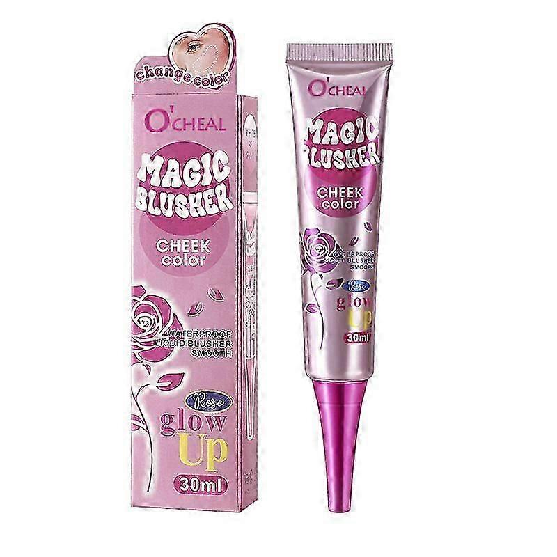Magic Color Changing Cream Blush, Temperature Change Pink Blush For Cheeks & Lip, Creamy And Lightweight Natural Face Blusher Makeup