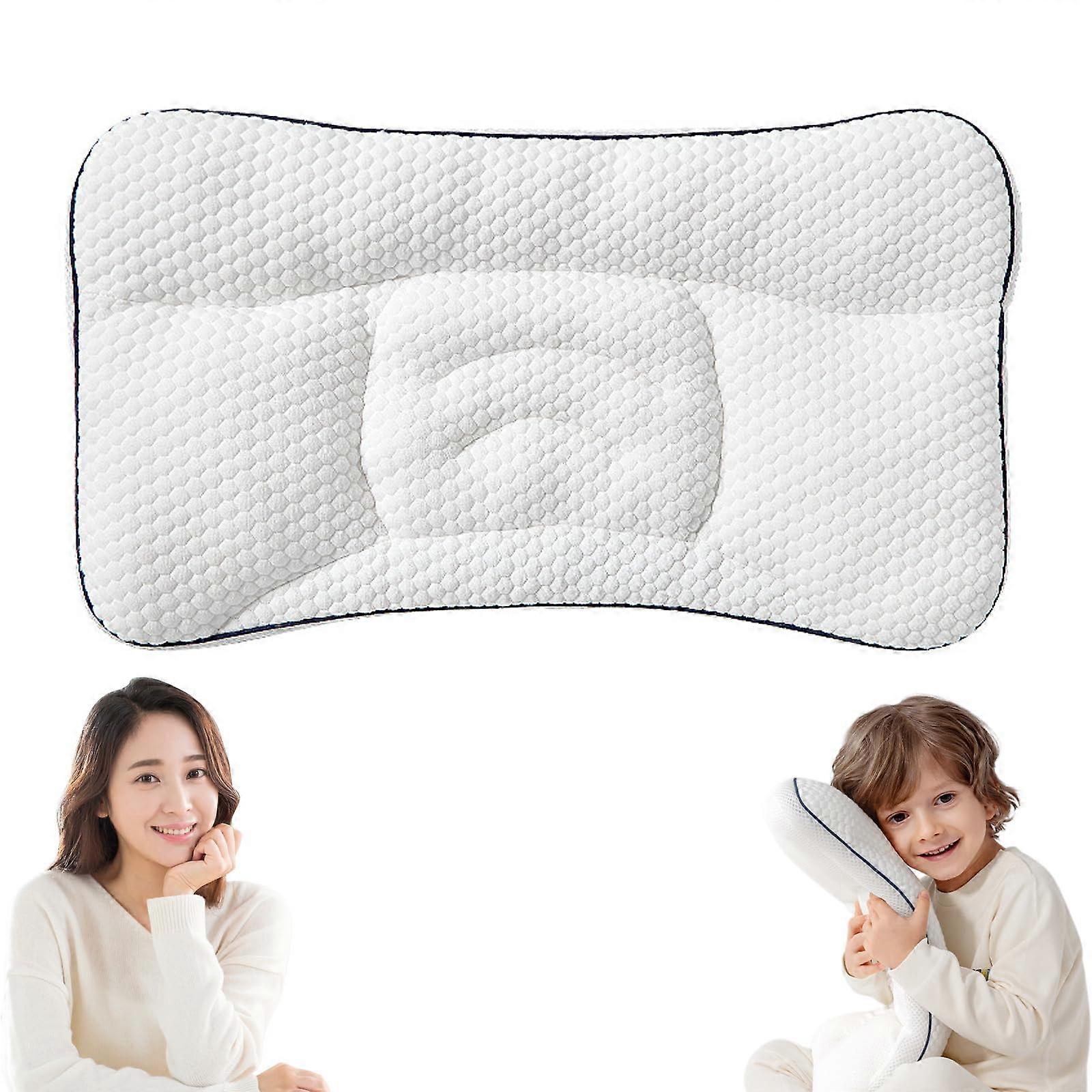 Dreamy Nest Cushion - Ergonomic Neck Support Pillow, Machine Washable, Size H2 50 x 30 x 4 cm, Spine-Friendly Design