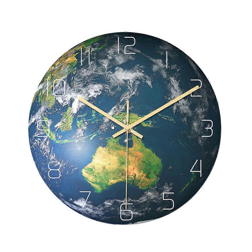 Luminous Wall Clock Luminous Oceania Area Shape Wall Clock Glow in The Dark For Bedroom M Size Acrylic Silent Time Display 1Pcs