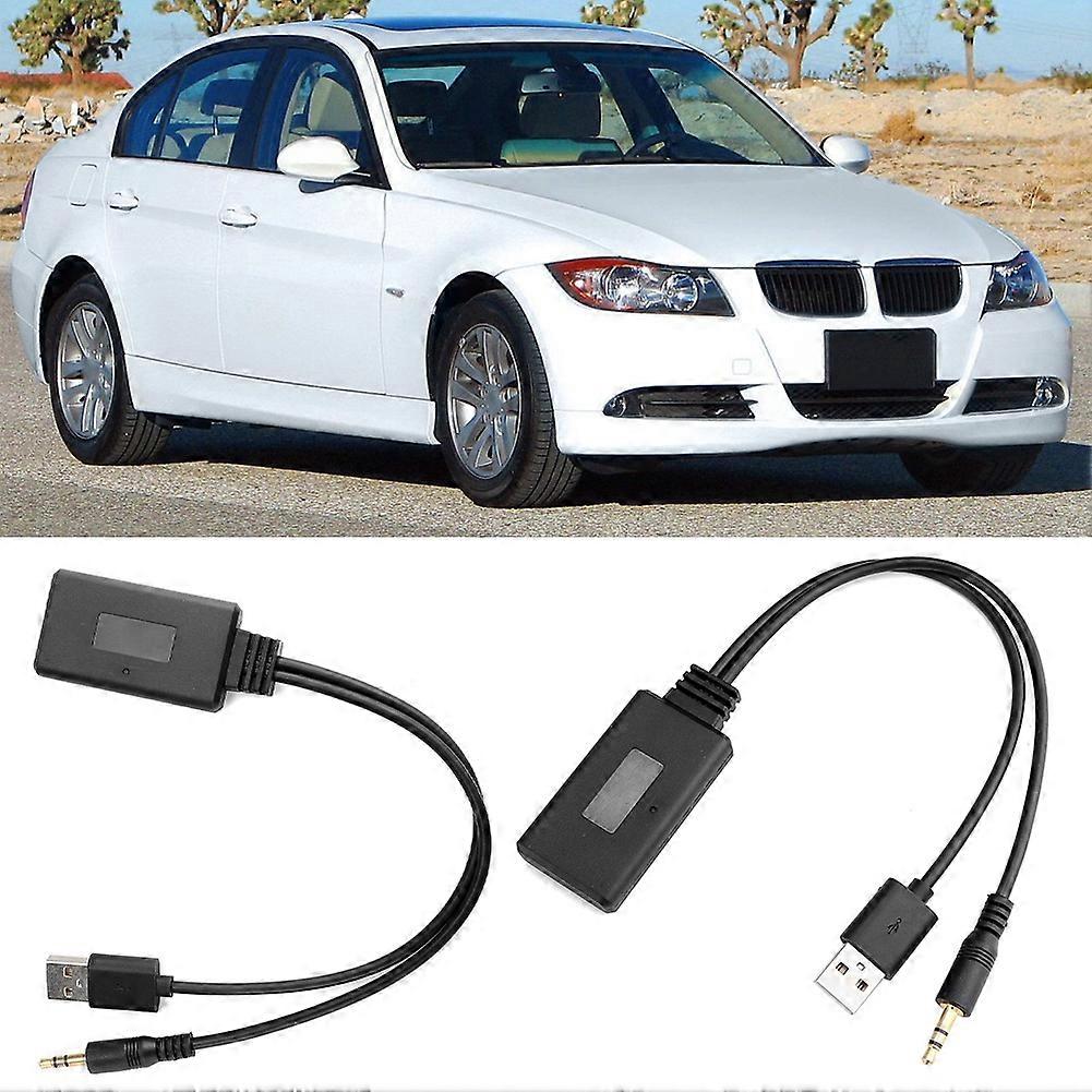 12 Pin AUX IN Adapter with USB 3.5MM Plug Compatible with Bluetooth Fits for E90 E91 E92 E93