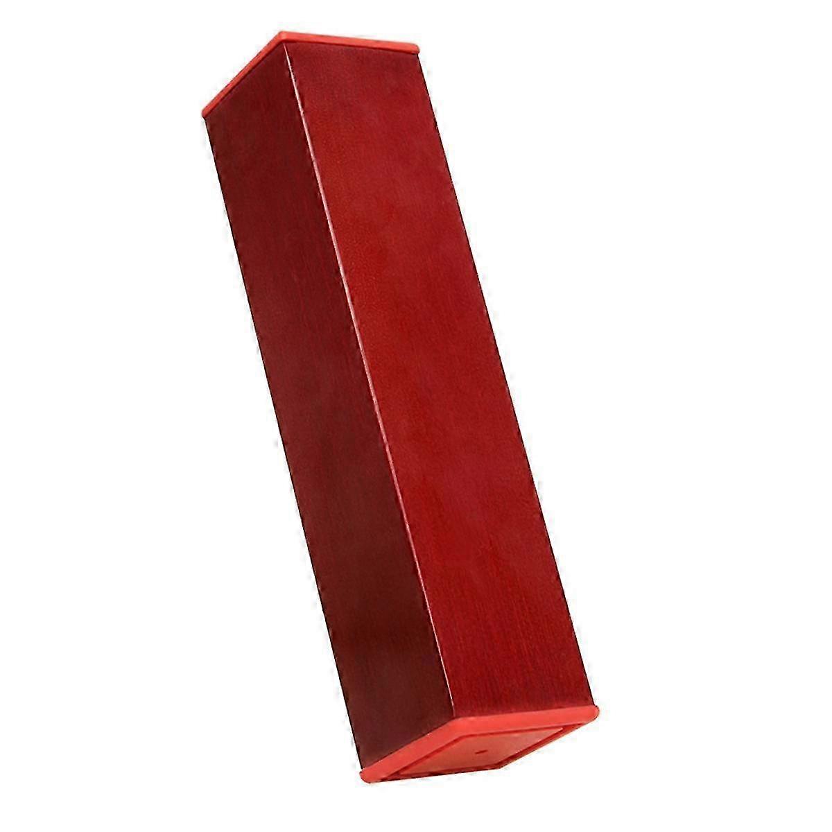 Rectangular Red Metal Sand Tube Percussion Instrument for Professional Accompaniment