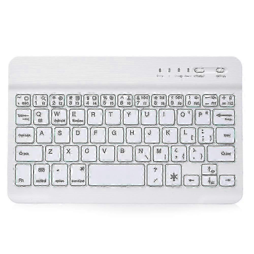 Slim Portable Wireless Bluetooth 7-Colors Backlit Keyboard
