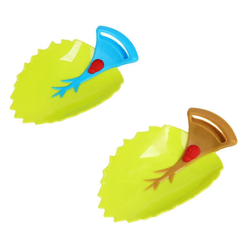 Bath Extender For Kids Leaf Shape Faucet Extender Water Guidance Toddler Bathroom 2Pcs
