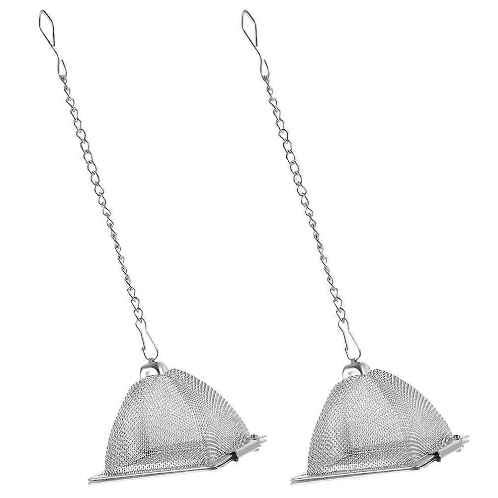 Tea Filter Strainer Metal Tea Infuser For Loose Tea Spice Filtering Tearoom 2Pcs