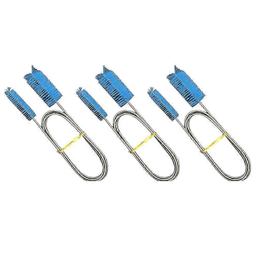 パイプブラシ水族館用品水槽パイプクリーニングブラシ水族館クリーニングブラシ-ブルー