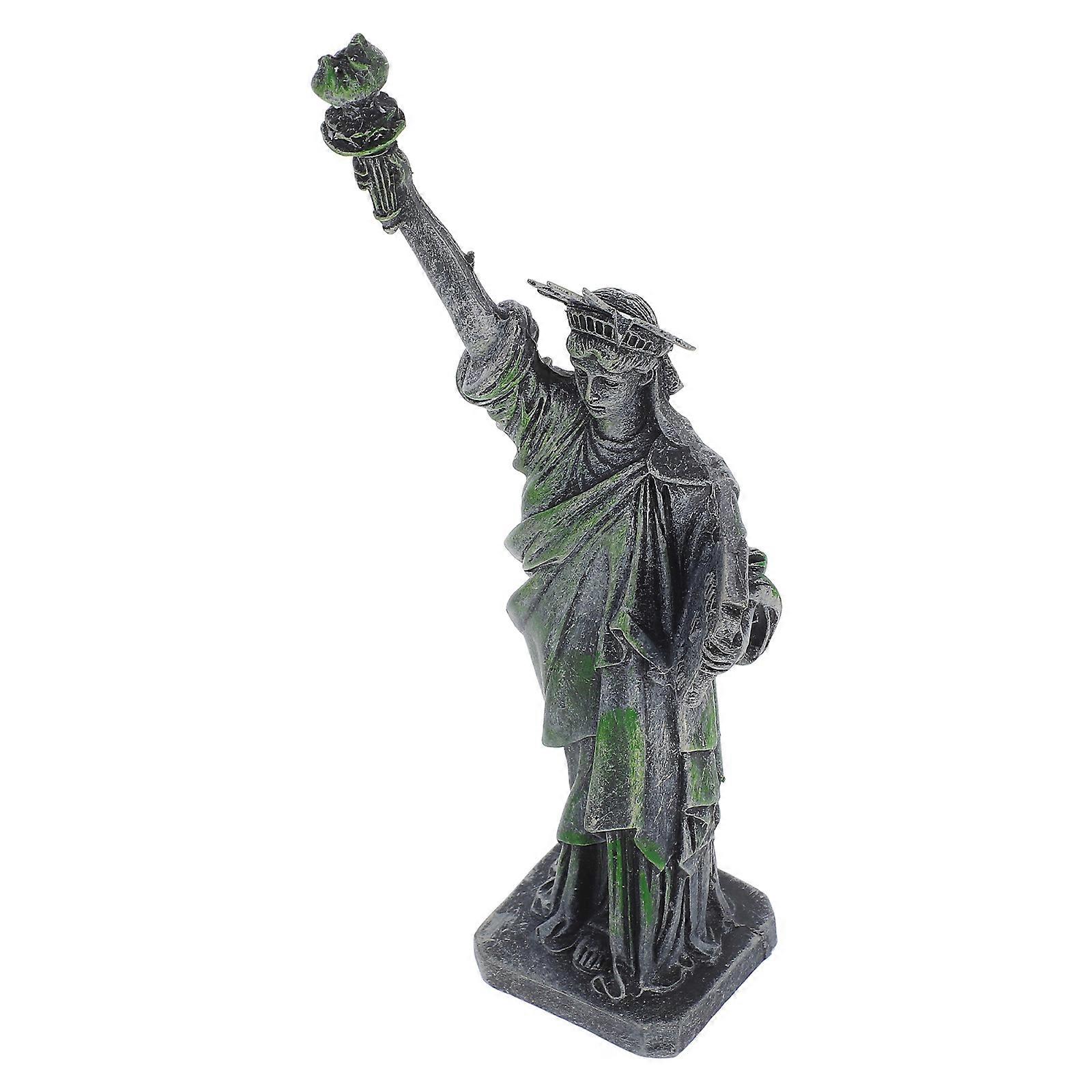 Statue Of Liberty Toy Handmade Lady Liberty Statue Aquarium Ornament Multi Color 1Set