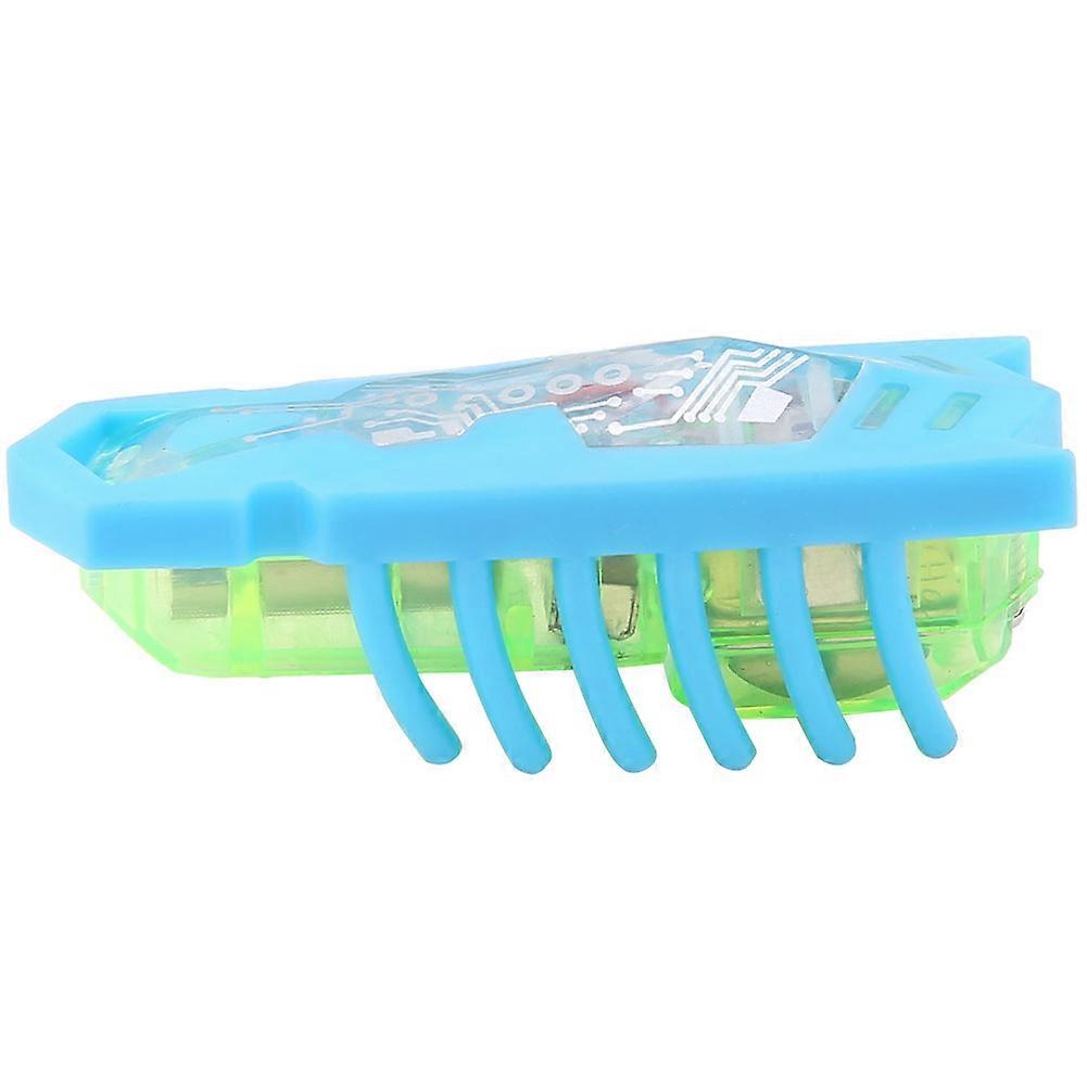 Mini Cat Interactive Toy Fast Moving Micro Electric Bug for Pets Playing Jumping(Blue)