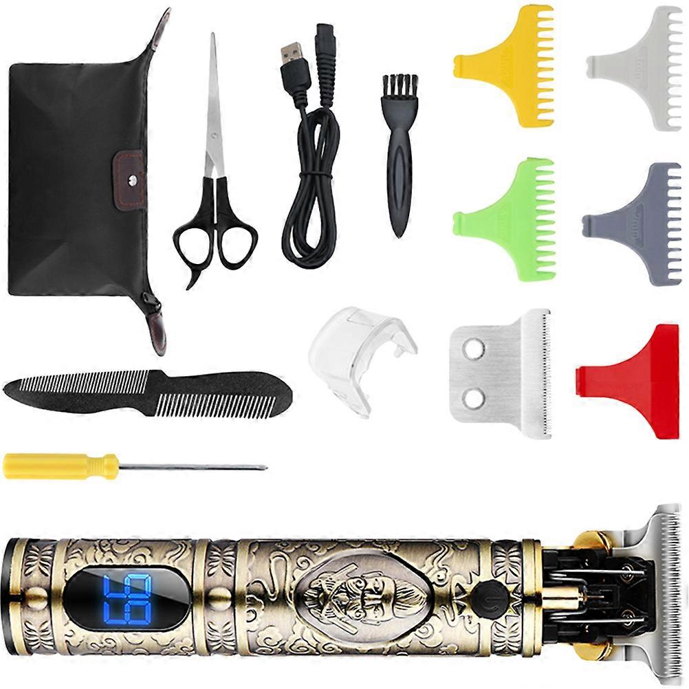 Electric Shavers Hair And Beard Trimmer Usb Rechargeable Professional Grooming Set For Men 1Set