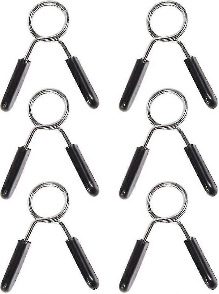 2/6 قطع رفع الأثقال التبعي الربيع كليب الياقات ، الوزن شريط مقاطع المشابك الحديد لشريط الوزن ومقابض الدمبل لرفع الأثقال قوة تراي