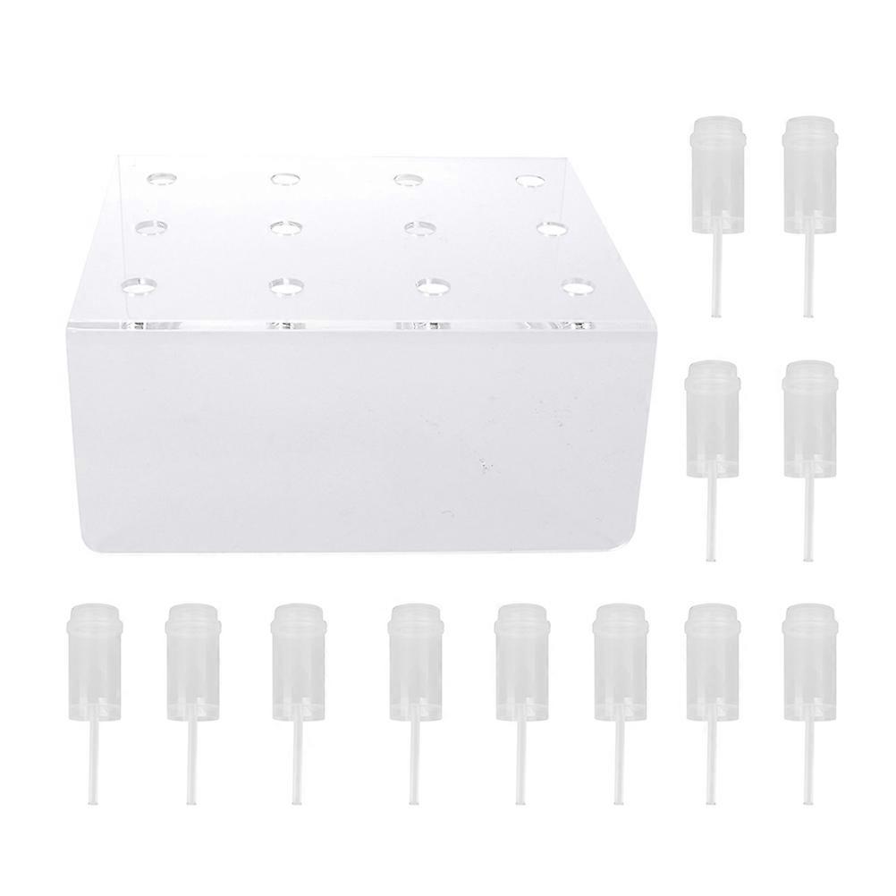 Transparent Cake Display Stand for Storage with 12pcs Push Containers