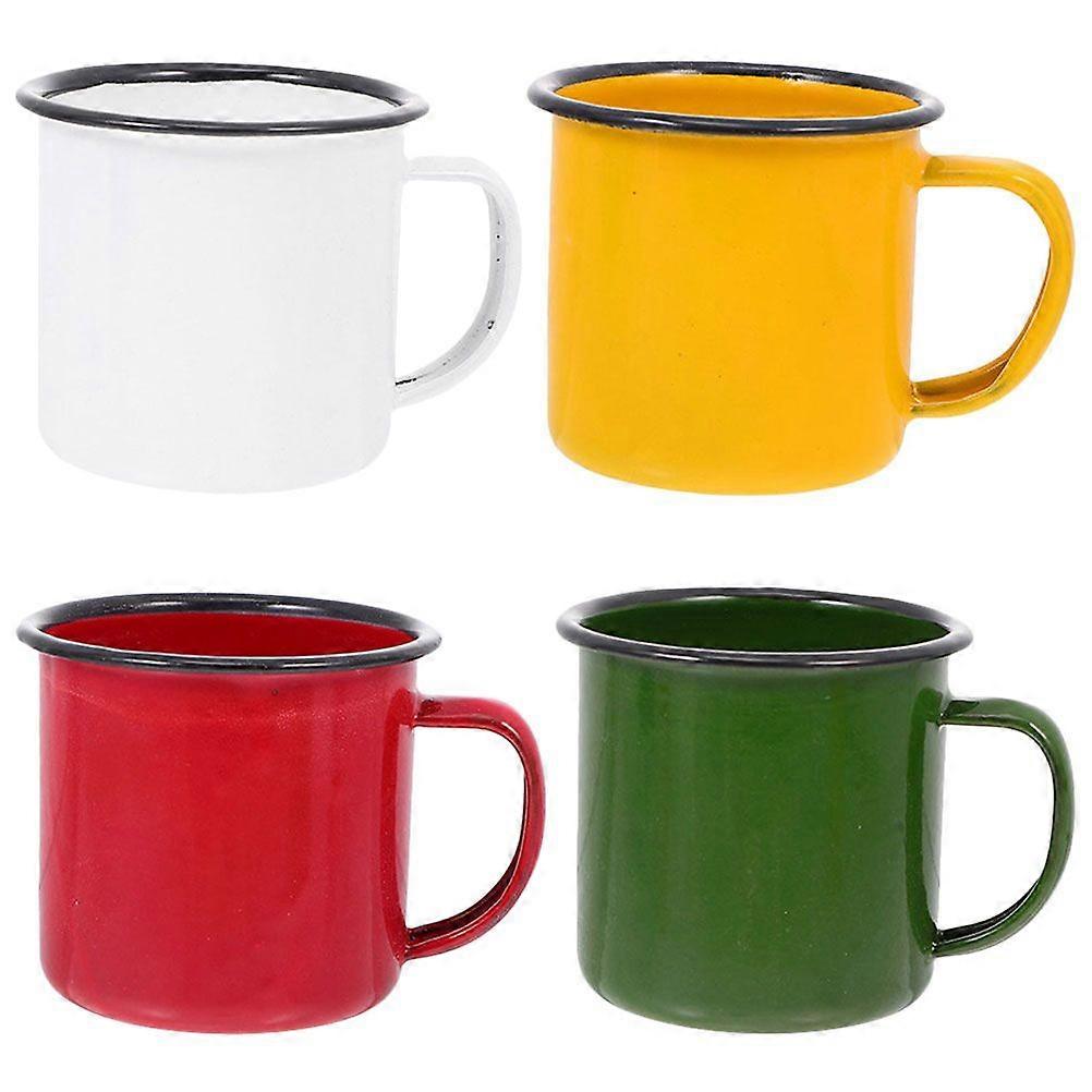 4 stücke Emaille Wasser Tee Becher Wiederverwendbare Tee Tasse Wasser Getränke Tasse Party Wein Tassen