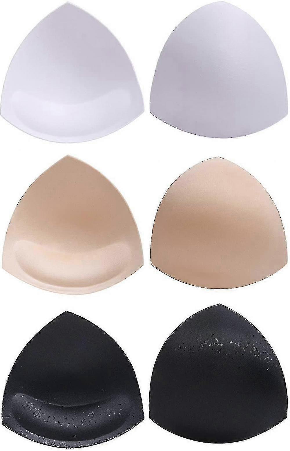 Bra Pads Bikini Pad Bra Inserts Push-up Pad, 3 Colors, Triangle Shape, Black