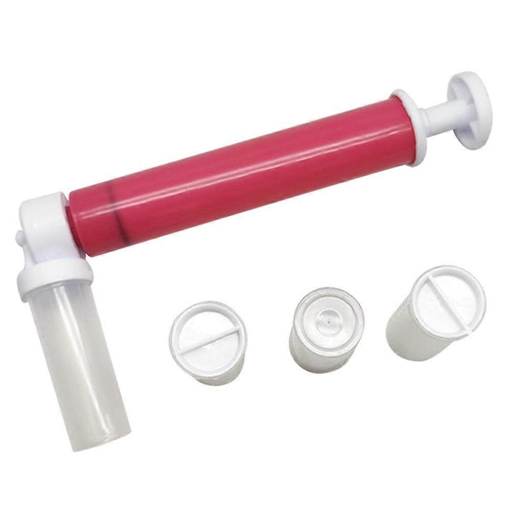 Cake Sprayer Baking Decoration for Bakery Use Pink Plastic 1Set