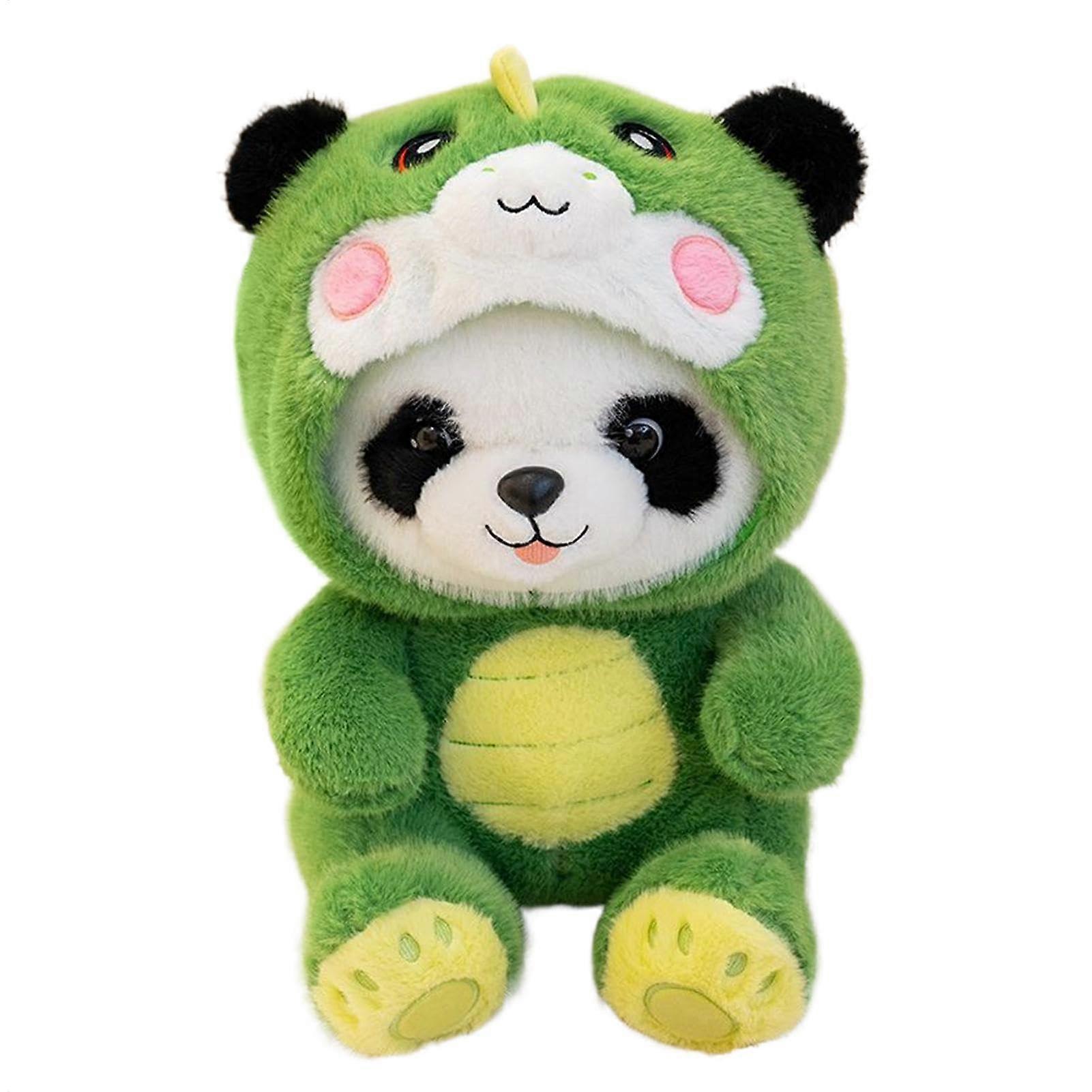 Panda Plush Stuffed Animal - 14 Inch Soft Plush Toy, Pillow Cushion, Cuddle Companion For All Ages - Black And White
