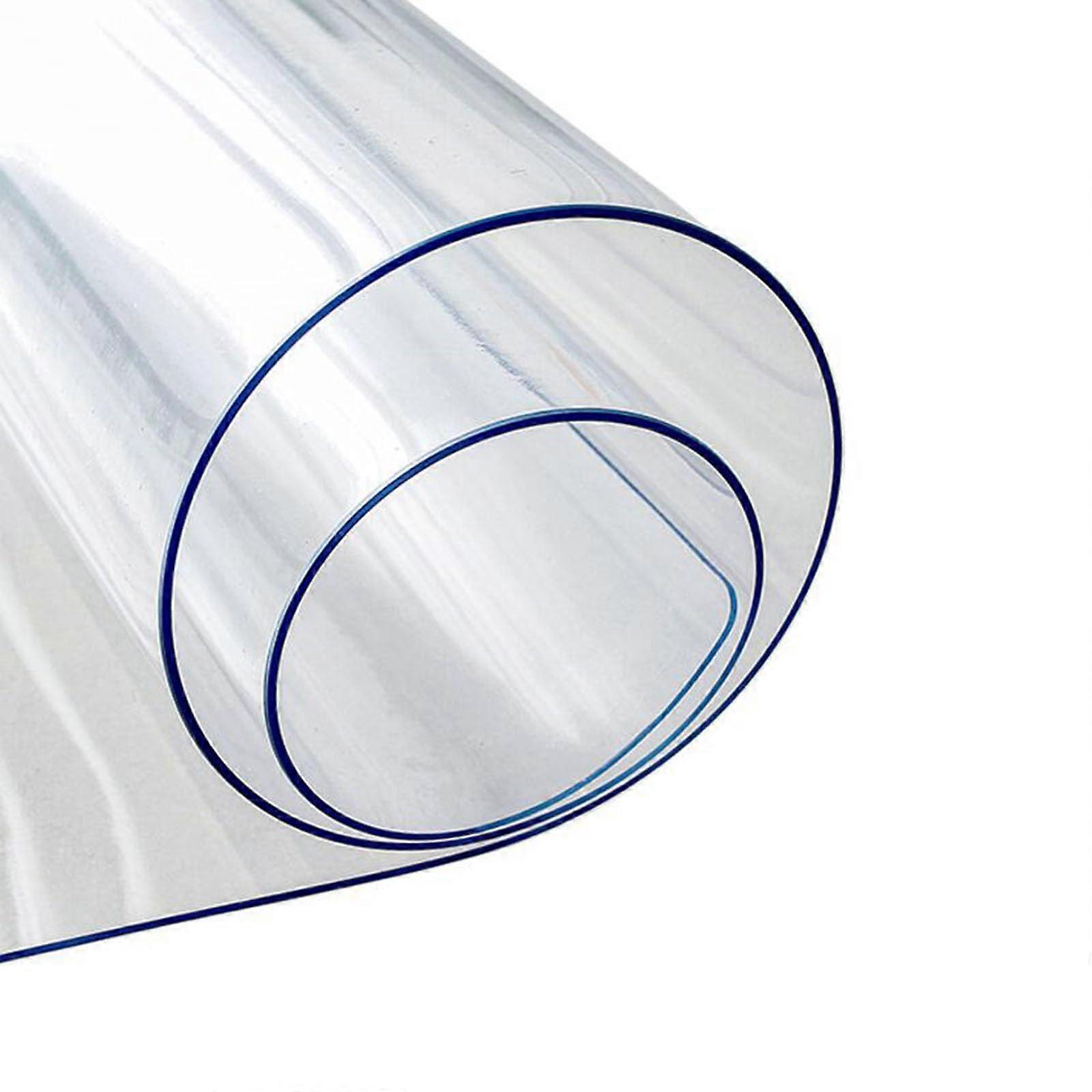 PVC placemat, transparent tablecloth made of soft glass, placemat for coffee tables, stainresistant (100 * 100cm) 100*100cm