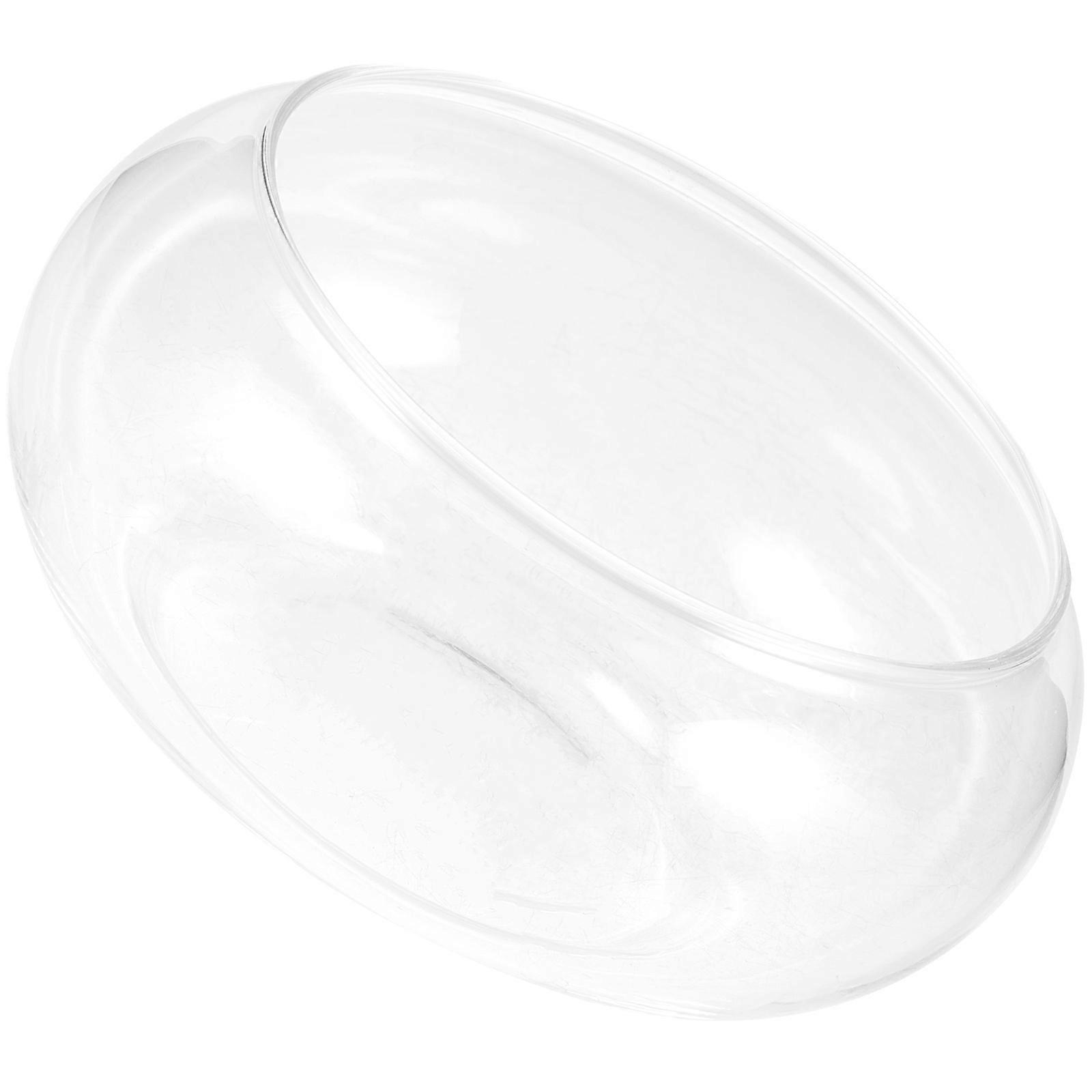 Dessert Glass Cups Sweet Bowl For Appetizers Ice Cream Fruits Transparent Material Display Round Design 1Set