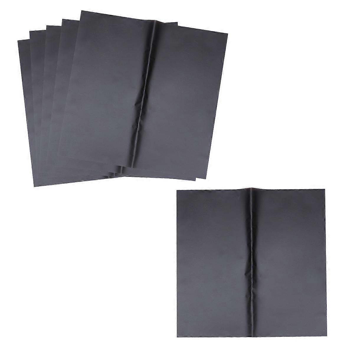 Waterproof Flower Wrapping Paper Translucent Wrapper Solid Color Packaging Paper for Bouquet Gift Black 58x58cm 20 Sheets in 1 Pack
