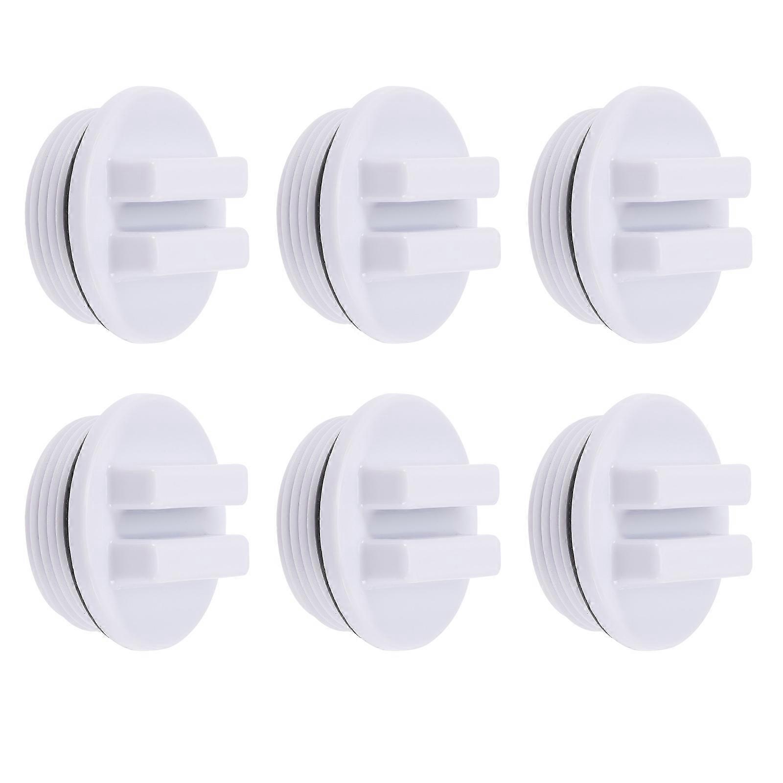 Βιδωτό υλικό PP 6Pcs PP πωμάτων σπα χειμωνιάτικων πωμάτων σπα βύσματος αποστράγγισης πισινών