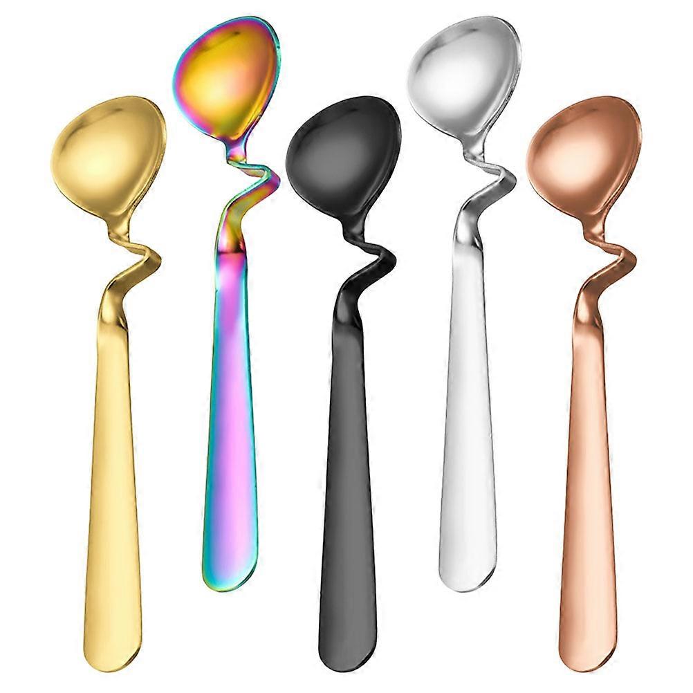 Decorative Mixing Spoon Everyday Use 5Pcs
