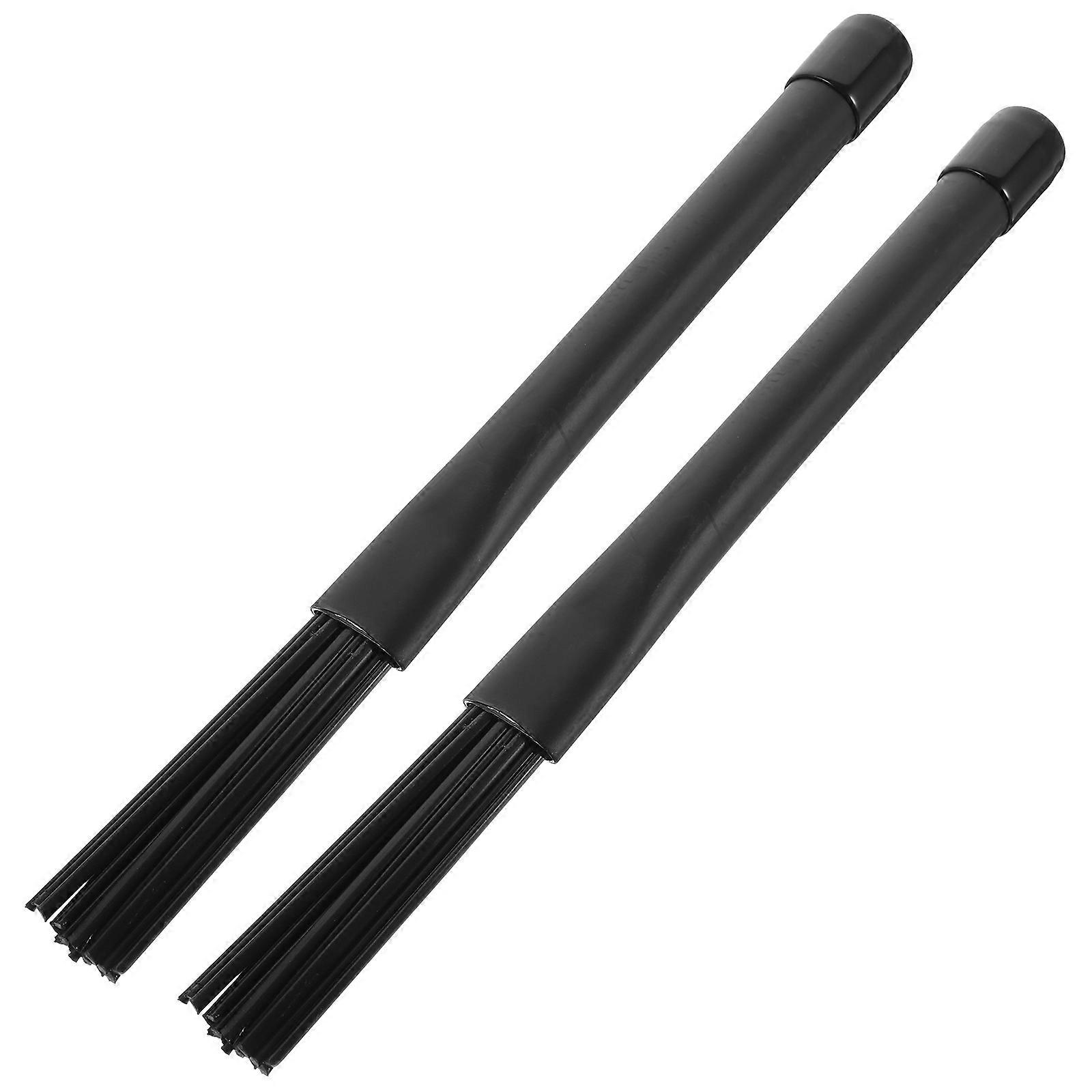 Nylon Drum Brushes Volume Control Articulation Adjustment Beginner Practicing Youth Bands Stylish Design 1 Pair