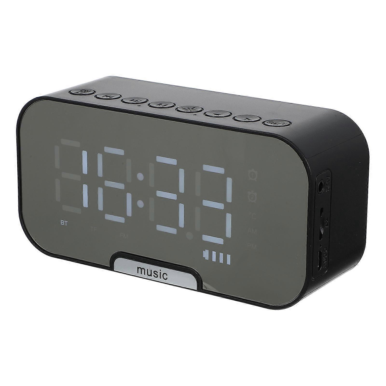 Cordless Digital Clock Wireless Speaker Clock Speaker Radio Function Office 1Set