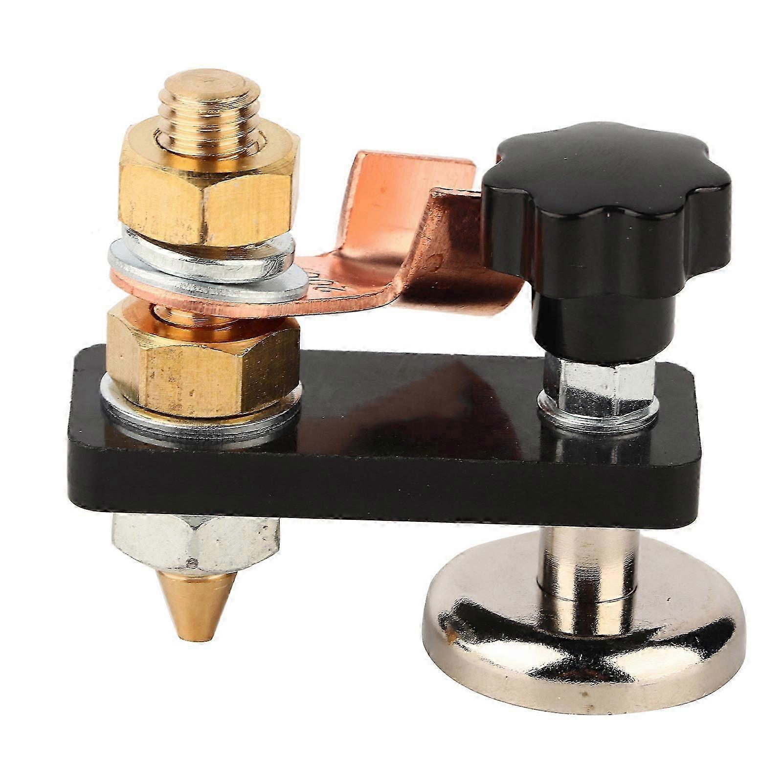 Welding Magnetic Head Soldering Grounding Connector Tool 0.2in Insulation Board Single Head YEMAA