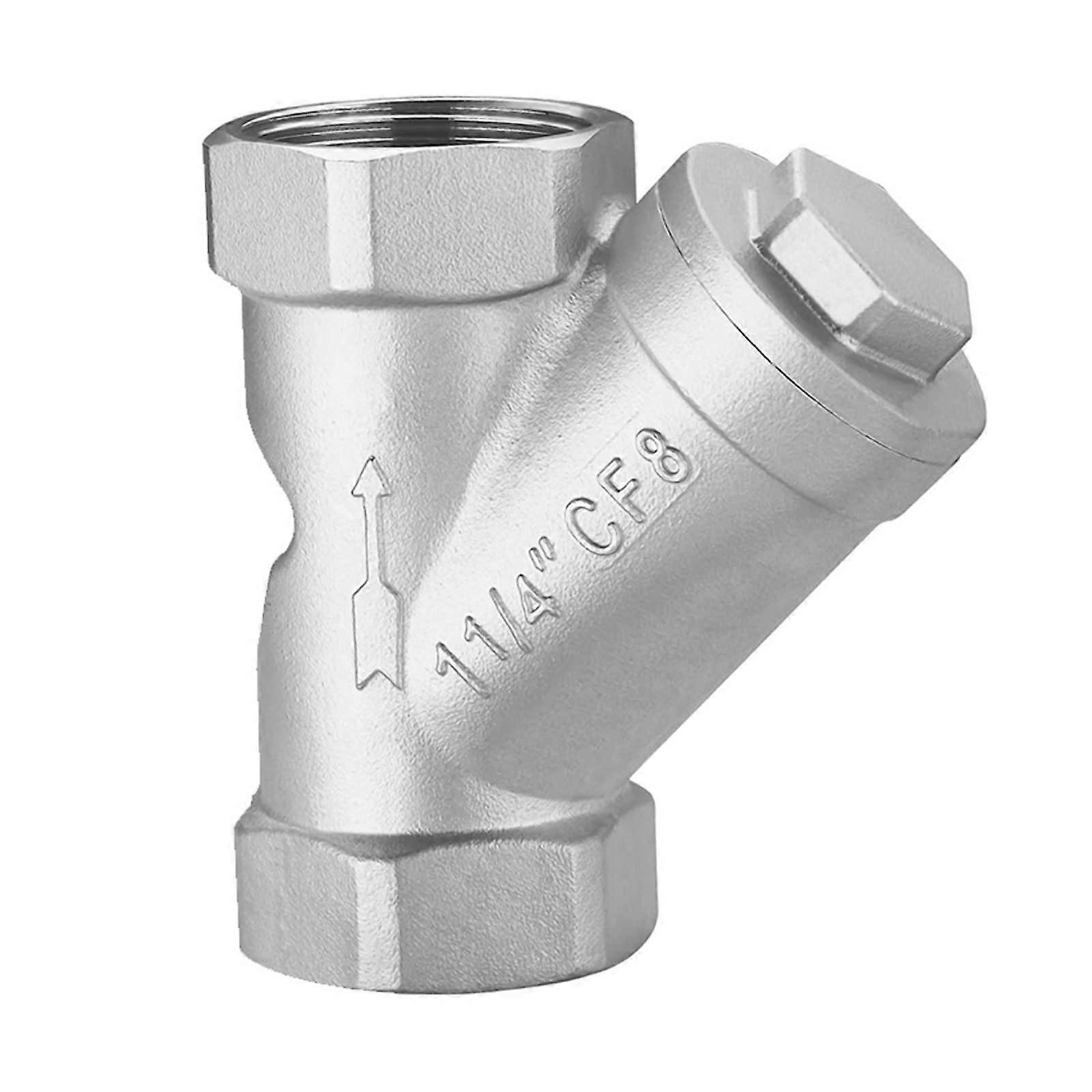 Stainless Steel Filter Valve, Y-Type Mesh Screen, Internal Thread, SS304, 1/2 In, 3/4 In, 1 In, 2 In