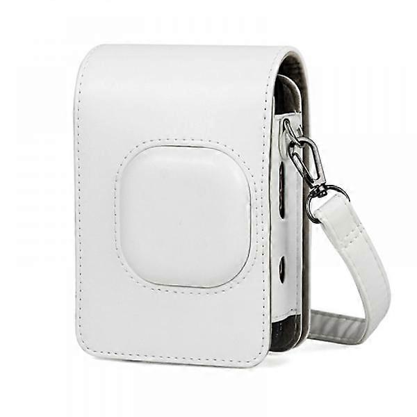 Protective Case Compatible with Instax Mini Liplay Hybrid Instant Camera, Soft PU Leather Bag (Smokey White)