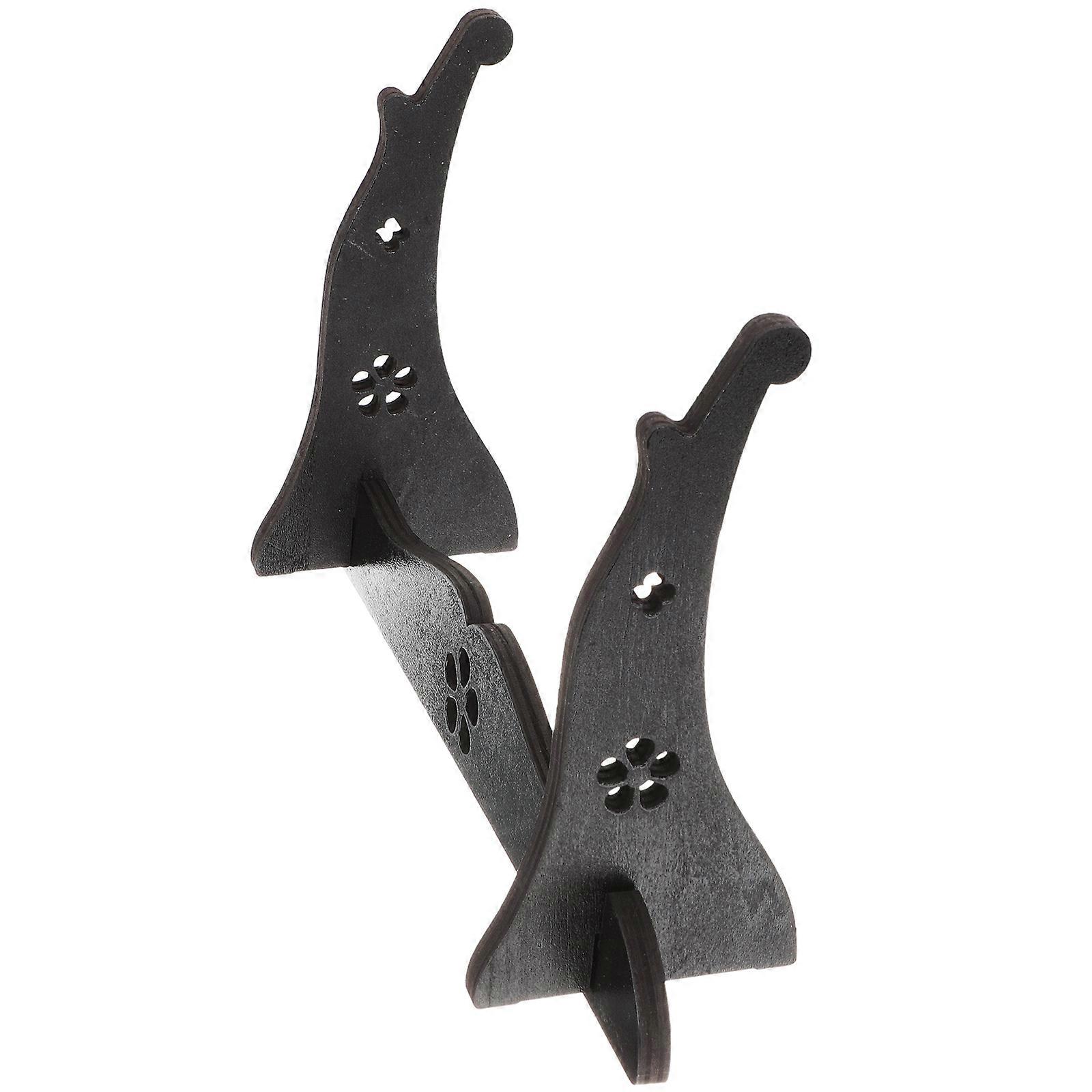 Flute Display Rack Wood Swords Organizer for Desktop Storage Holder