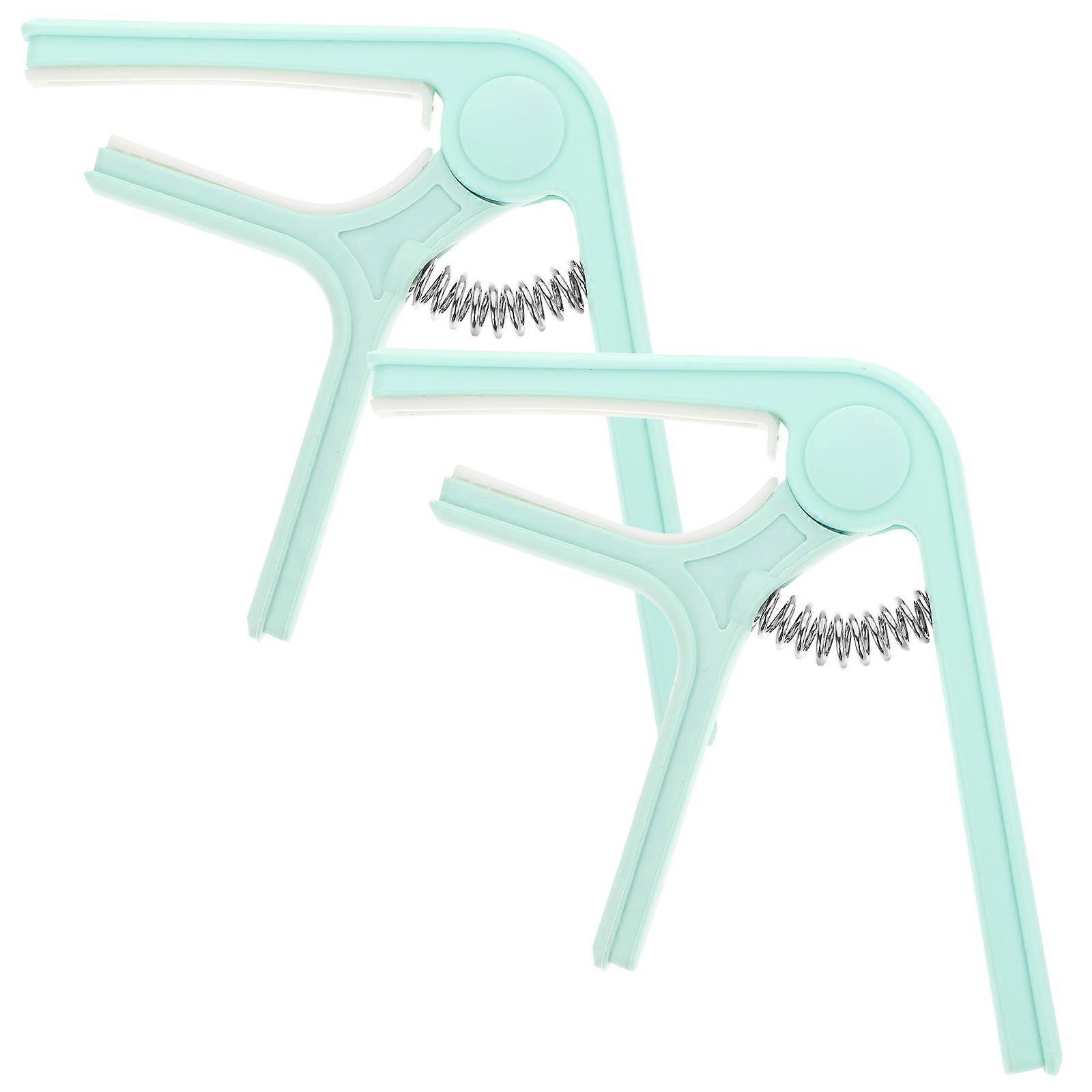 Electric Guitar Capo with Tuner Clips – Durable & Stable Grip for Acoustic Guitar, Ukulele, and Bass – 2pcs Essential Accessories