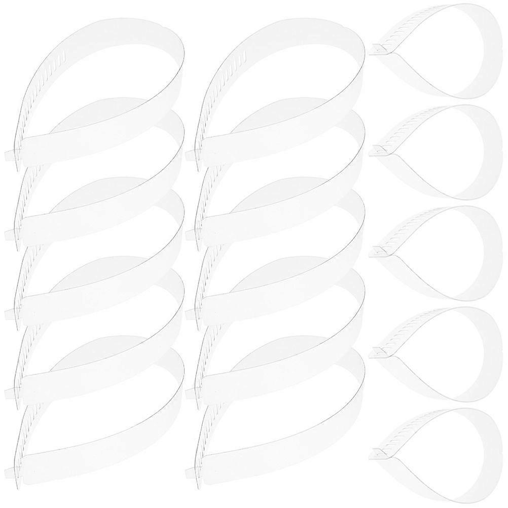Collar Fixing Strips for Blouse Use Made from Durable Plastic White Color Adjustable Length 80pcs