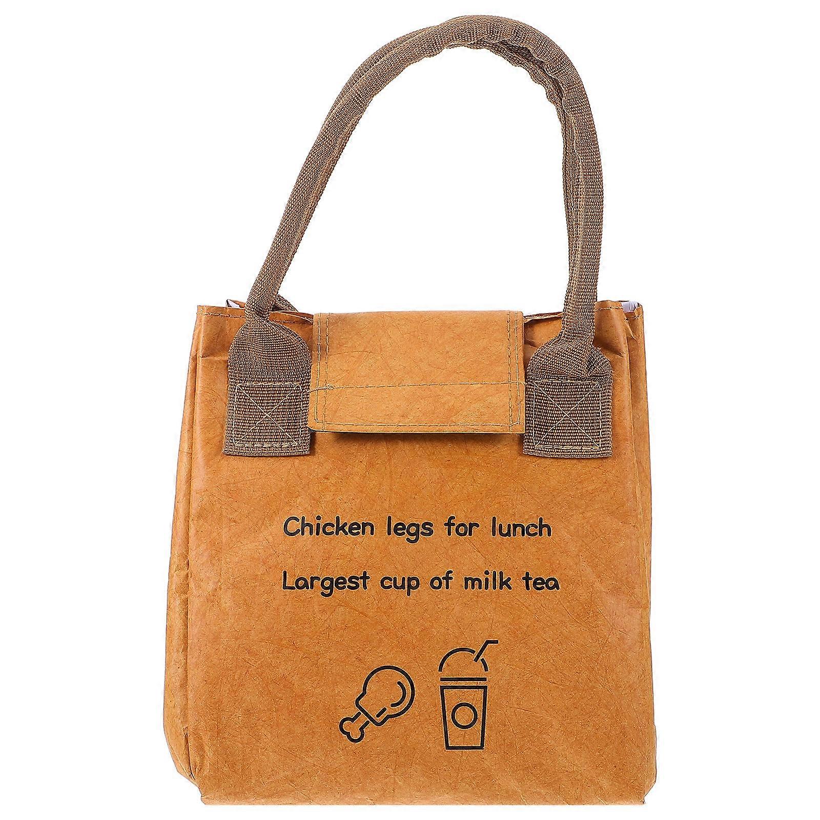 Leak-Proof Kraft Paper Bento Case For Picnic Indoor Outdoor Use 1Pack