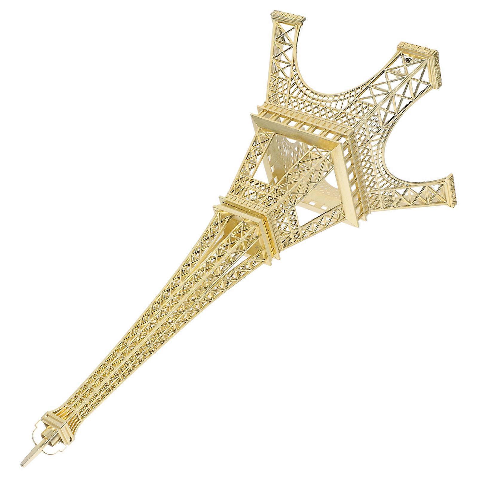 Eiffel Tower Iron Tabletop Ornament for Home Office Decoration – Elegant Building Model Adornment for Photography Props and Creative Projects