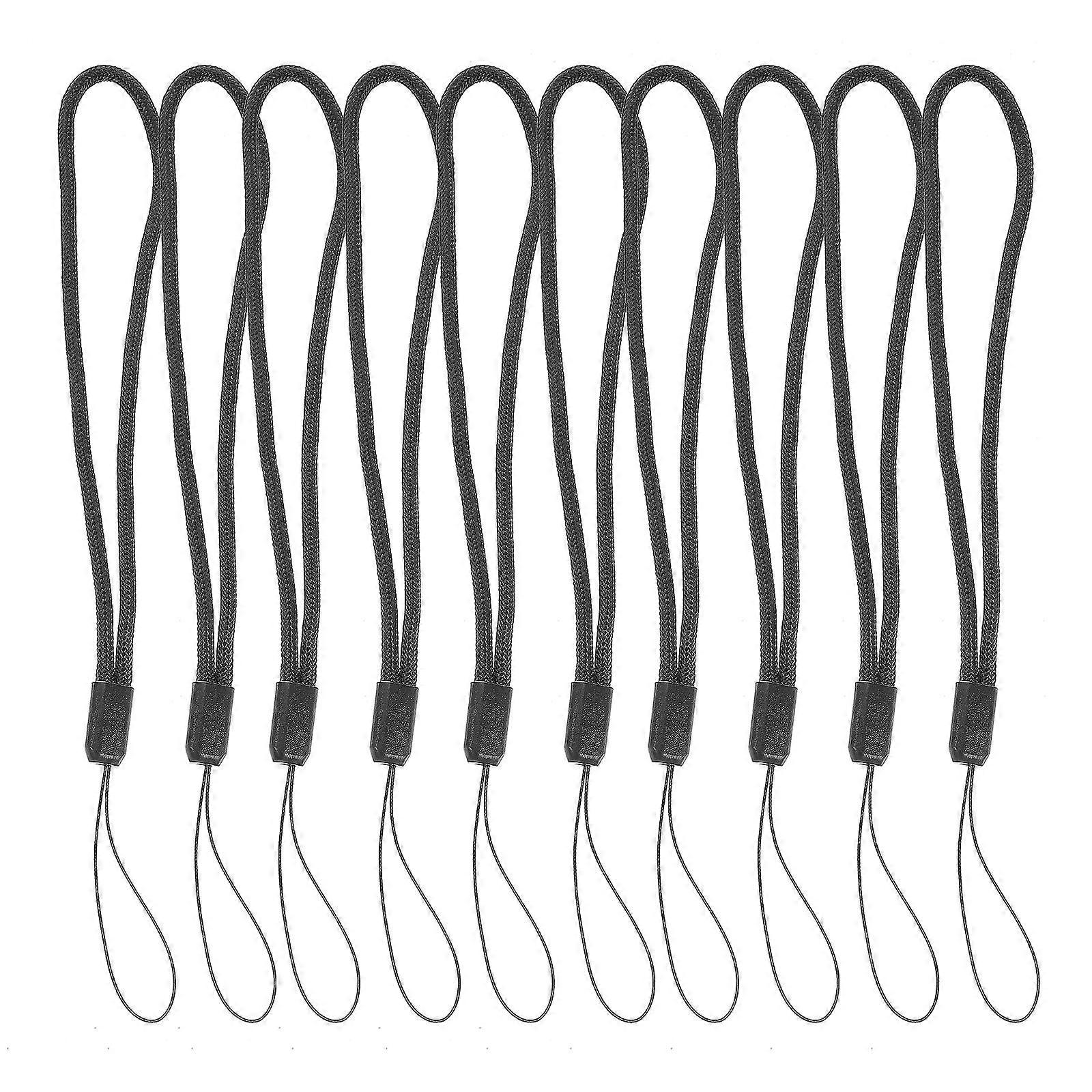 Colorful Short Phone Lanyards 10pcs Lightweight Nylon Hand Straps for Keychains, USB Drives, Electronics – Ideal for Travel & Daily Use