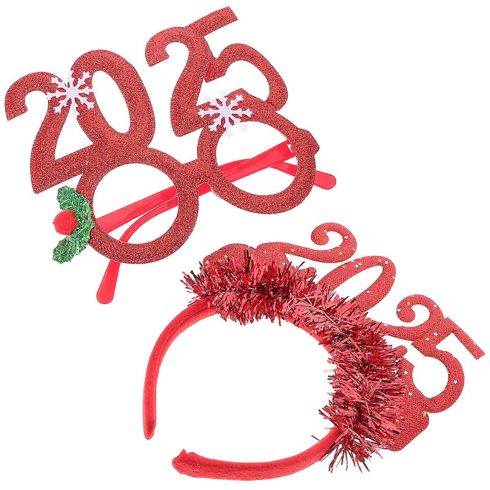 2025 Number Topper New Year Party Headwear 1 Set Decorative Clasp For Festival Party And Family