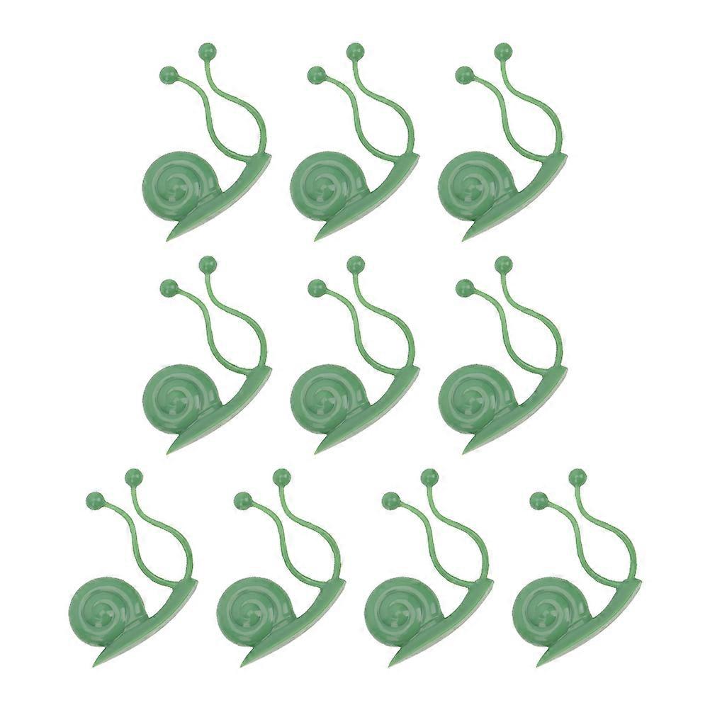 Climbing Plants Clips 10Pcs Greenhouse Fixing Accessories For Gardeners 4X1CM Innovative Paste Style