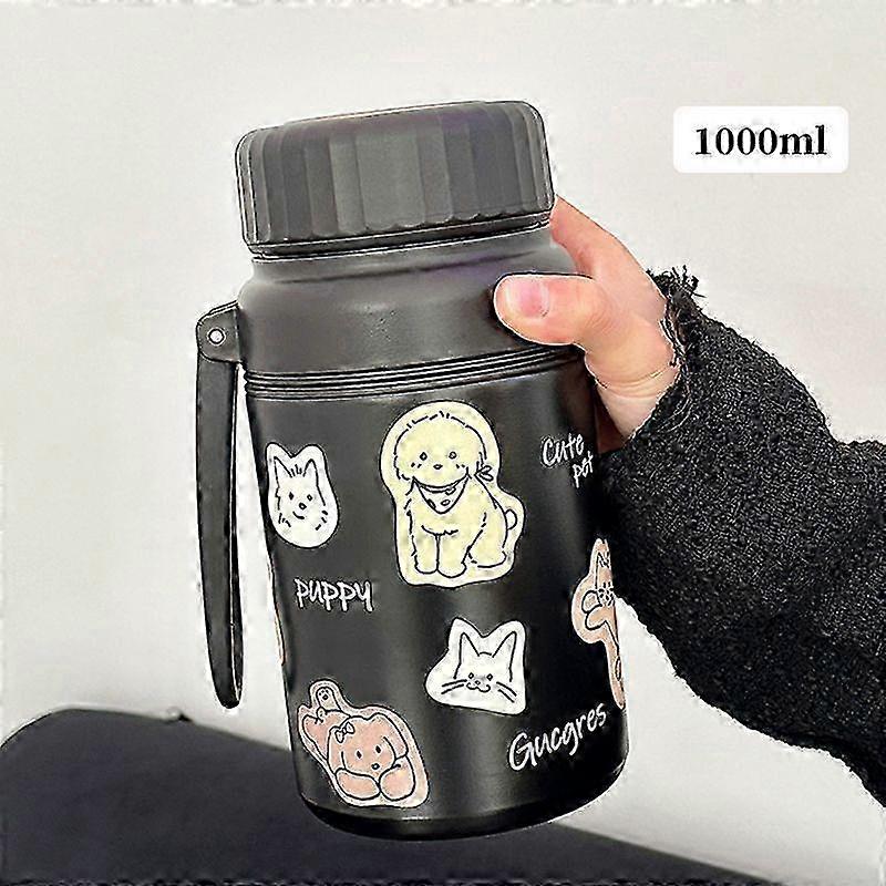 2025 33.8 oz/1000Ml Bottle,Vacuum Insulated,Stainless Steel with Chug Cap-Printed Black