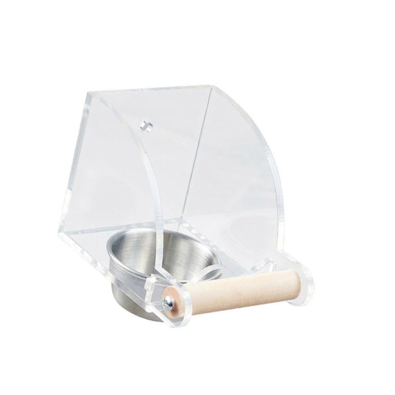 Bird Cage Feeder And Water Dispenser For Parrots And Budgies, Single Bowl, Interactive Foraging Toy