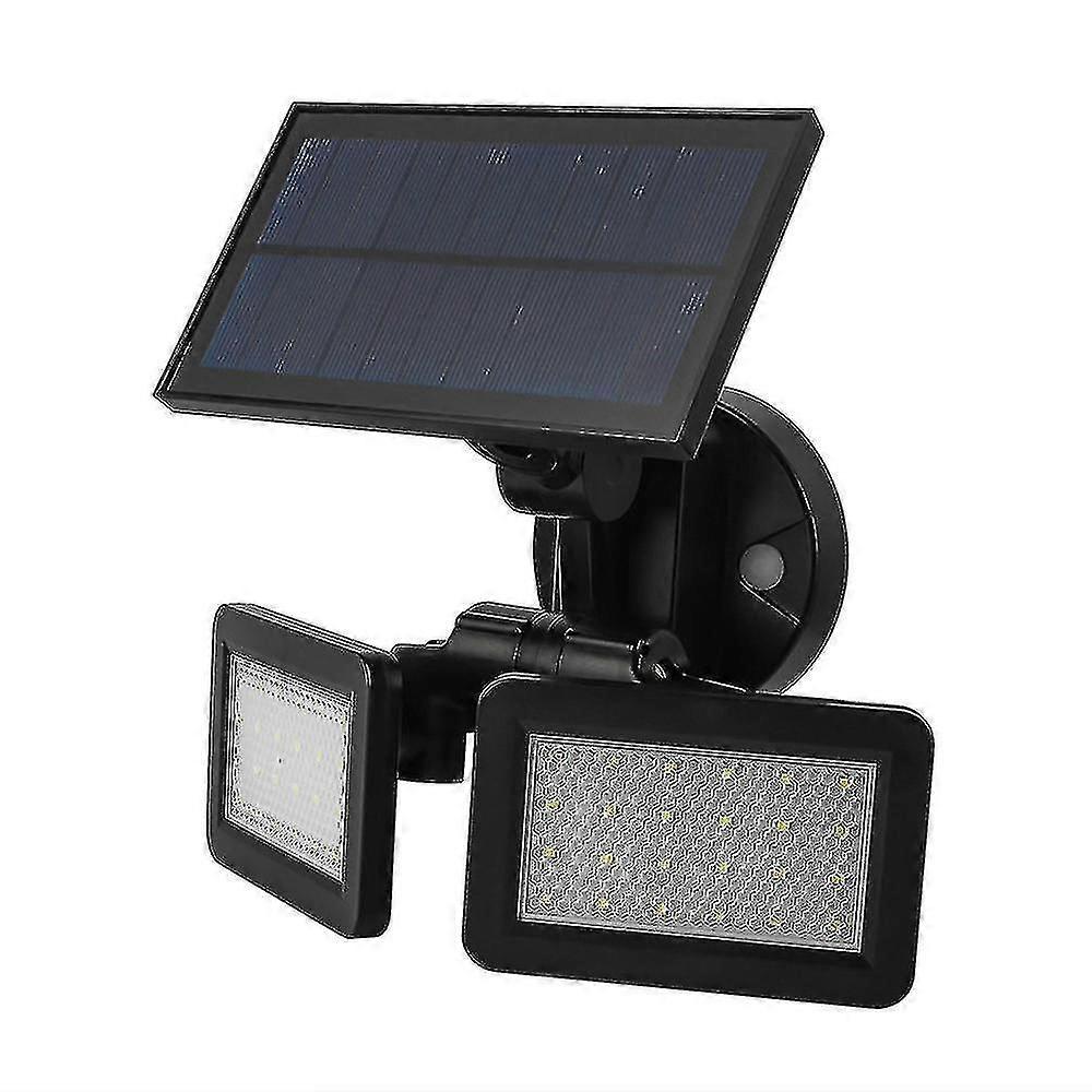 Solar-Powered Radar Sensor Wall Light with 48 LEDs for Outdoor Safety