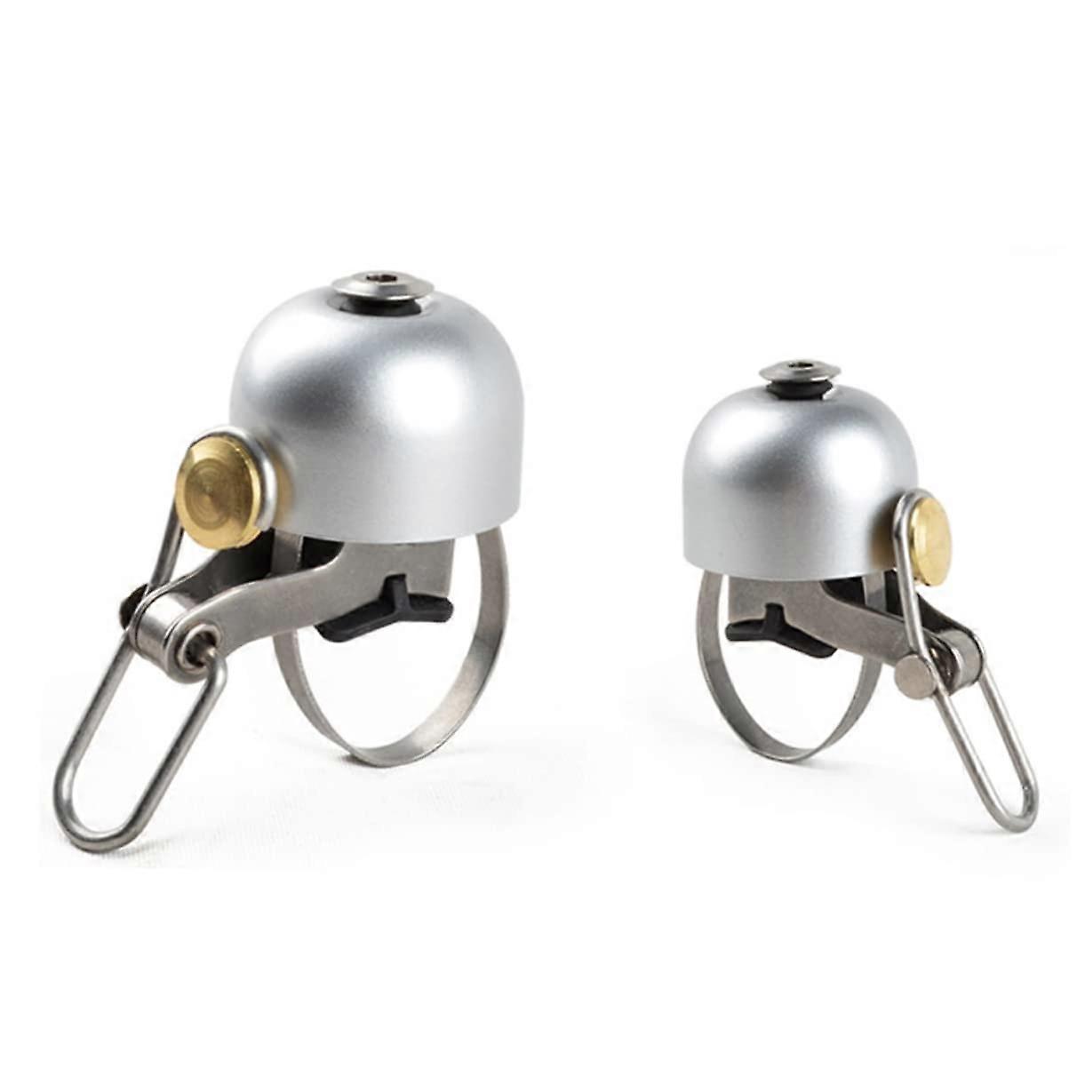Retro Metal Bike Bell Loud Bicycle Horn for Mountain and Road Bikes Easy to Install Compatible with Most Handlebars Silver