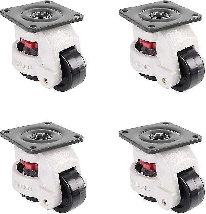 4pcs Swivel casters, industrial machine retractable leveling casters GD-60F heavy duty nylon casters
