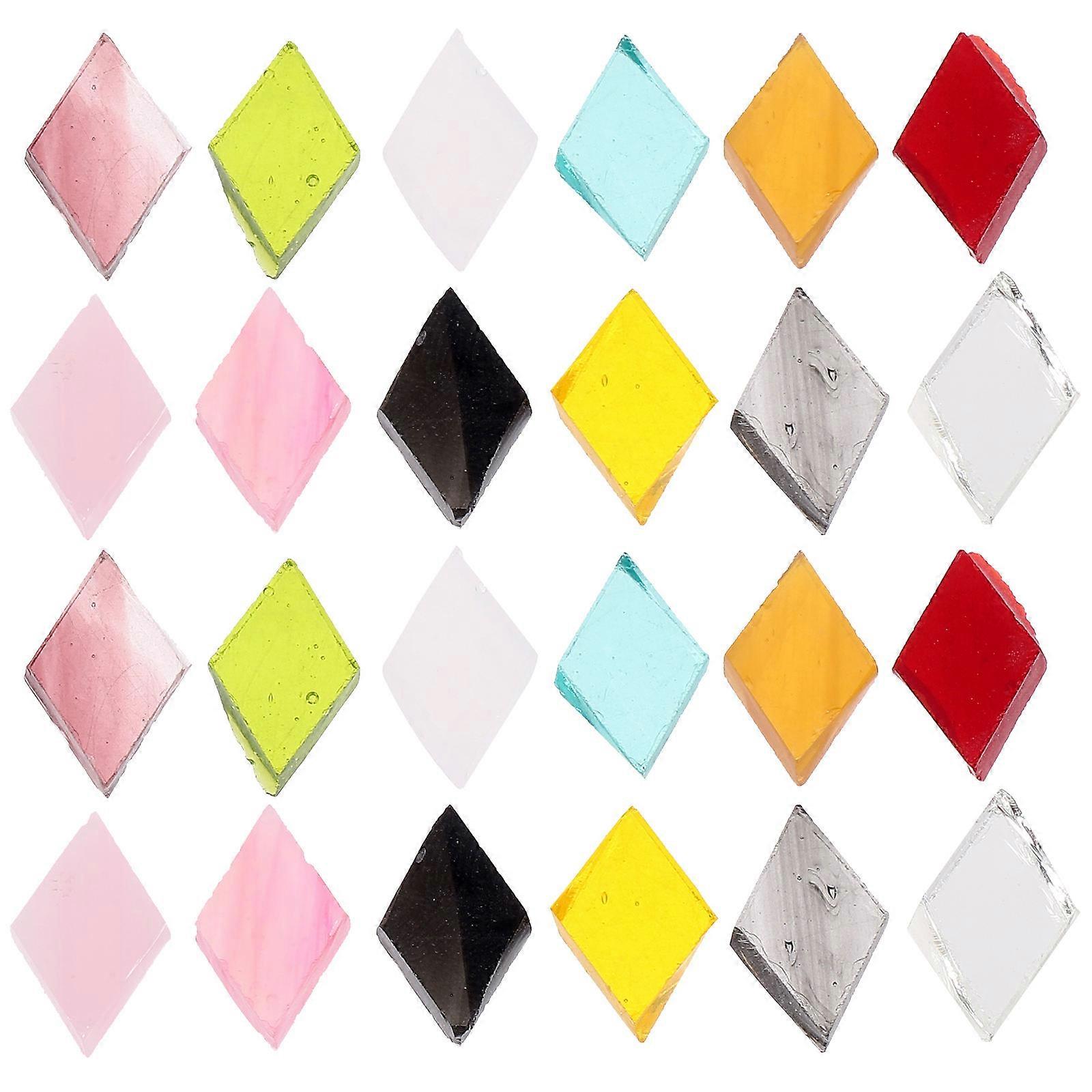 1 Bag of Glass Mosaic Tiles for Art Crafts Decorative Small Mosaic Tiles DIY Mosaic Tiles Crafts