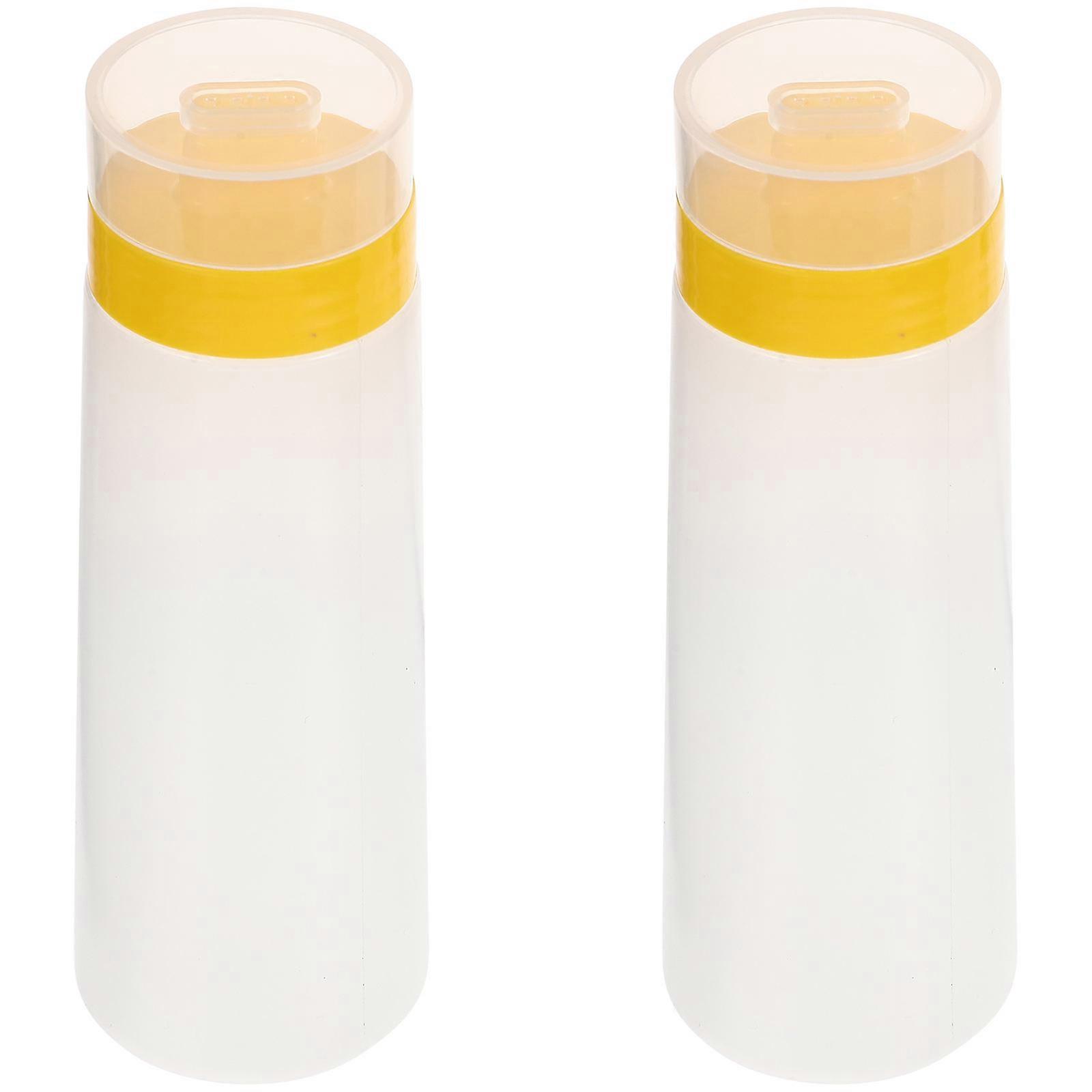 Squeeze Condiment Bottles Designed For Sauce Containers With Easy Cleaning Features And 17x6x6cm Dimension - 2Pcs