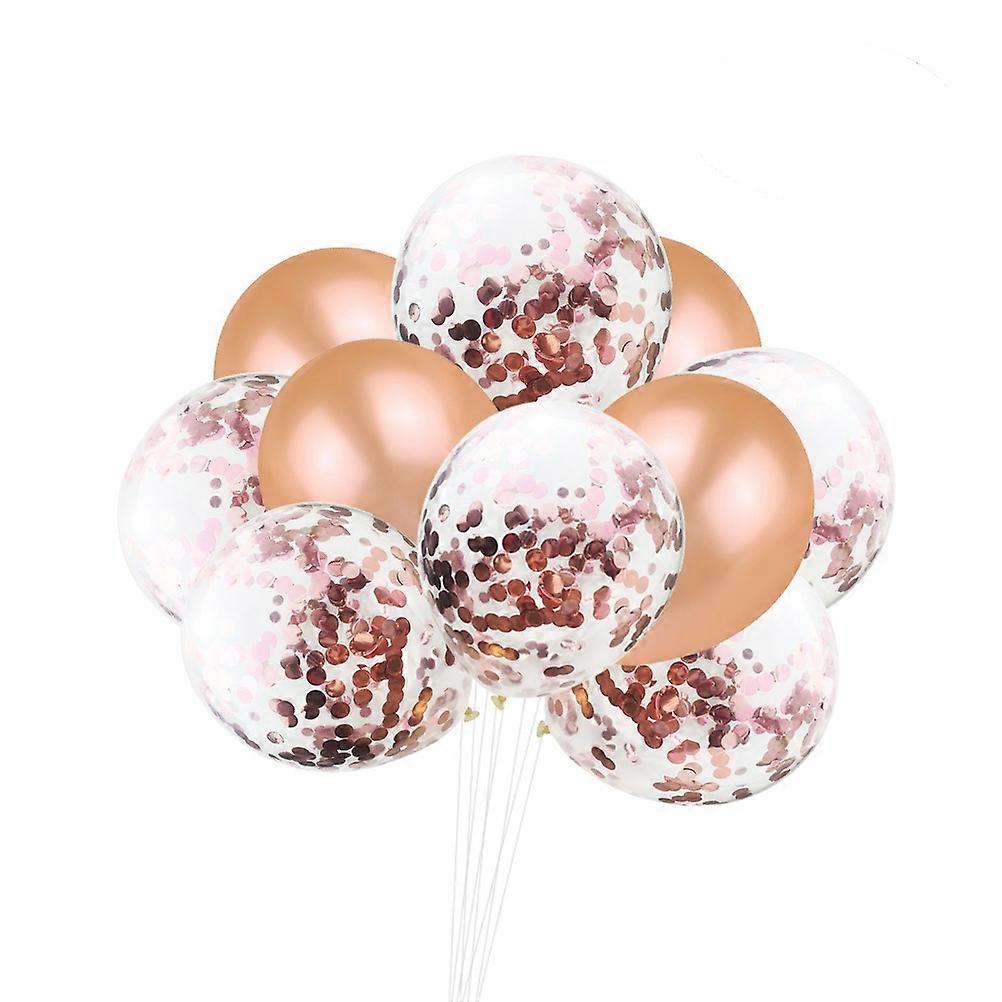 Clear Balloons with Gold Glitter Confetti for Wedding Party Decor Made of Premium Latex Material Assorted Color 12 inch