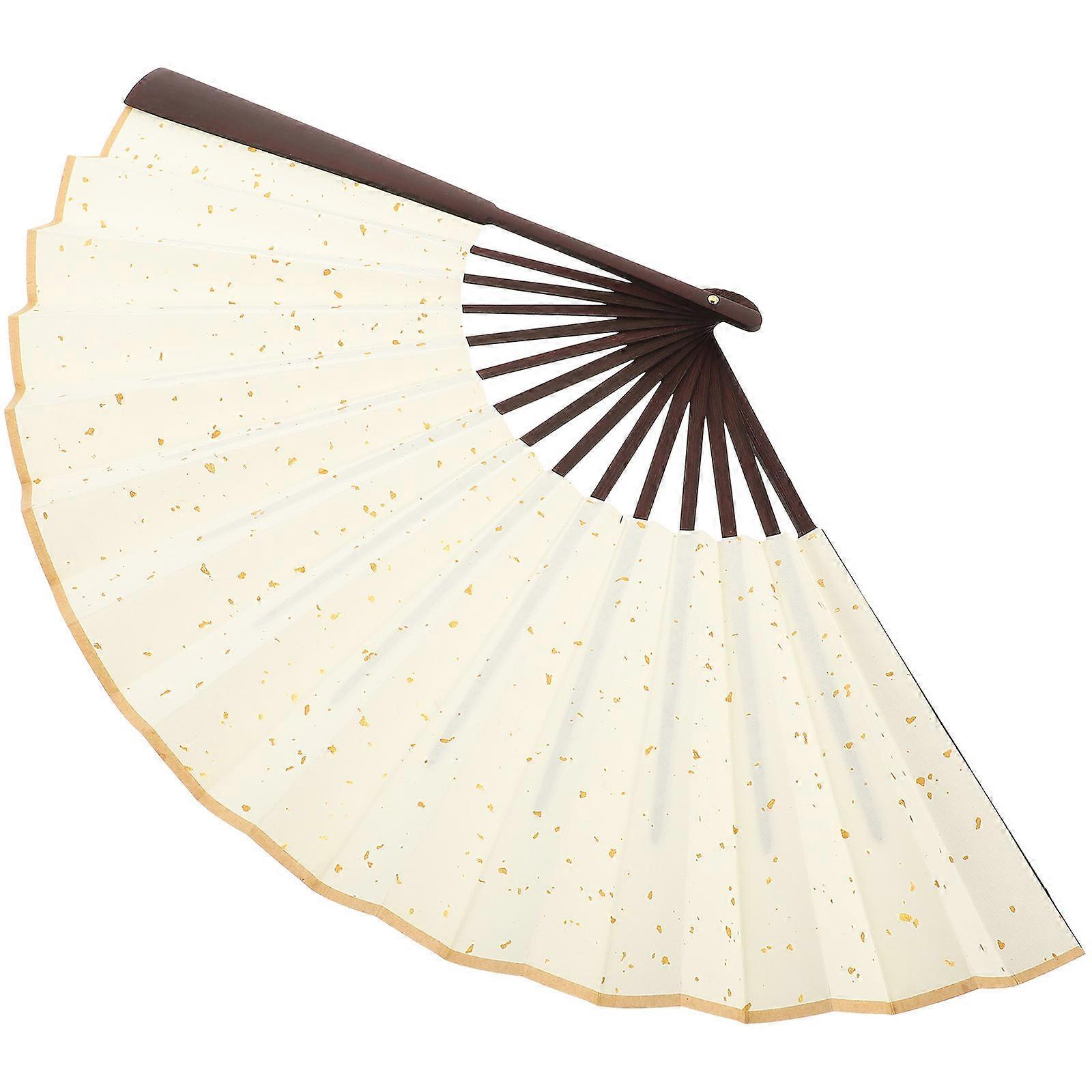 Portable Handheld Paper Fan for Dance Performances Outdoor Weddings 62X33X3CM 1 Set