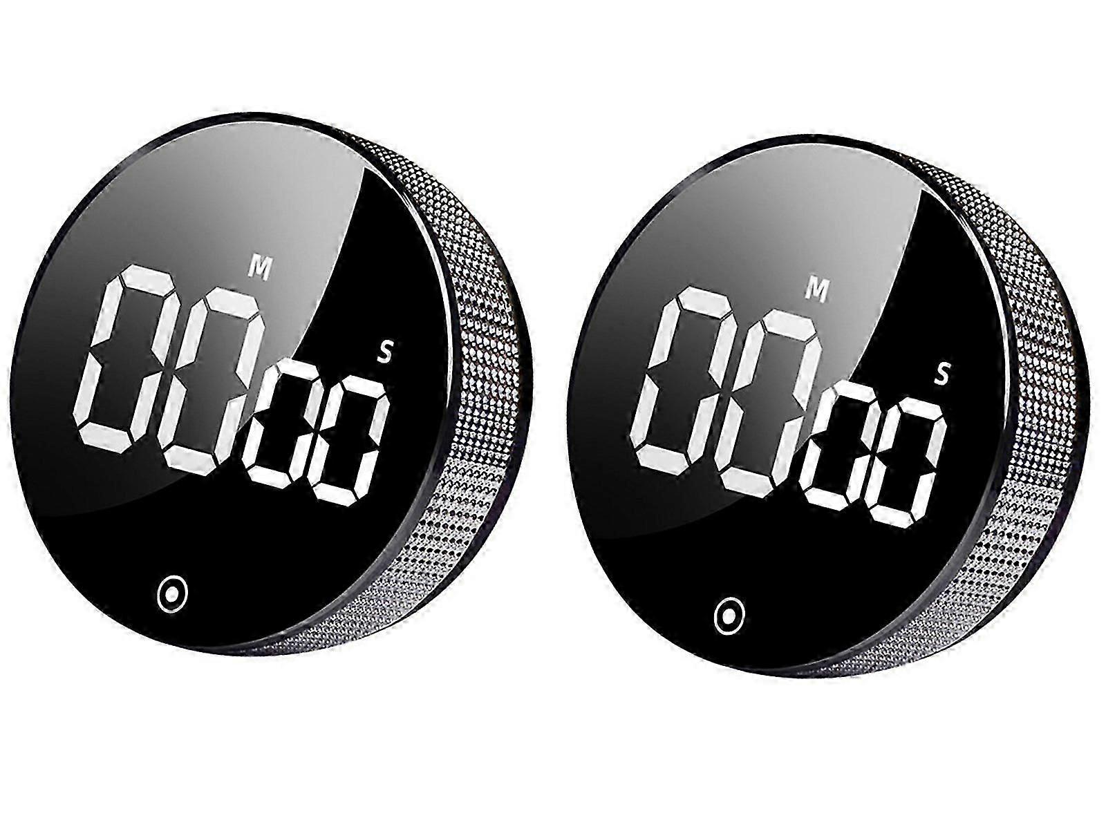 2PCS Magnetic Kitchen Digital Timer Countdown Countup Timer Cooking Alarm