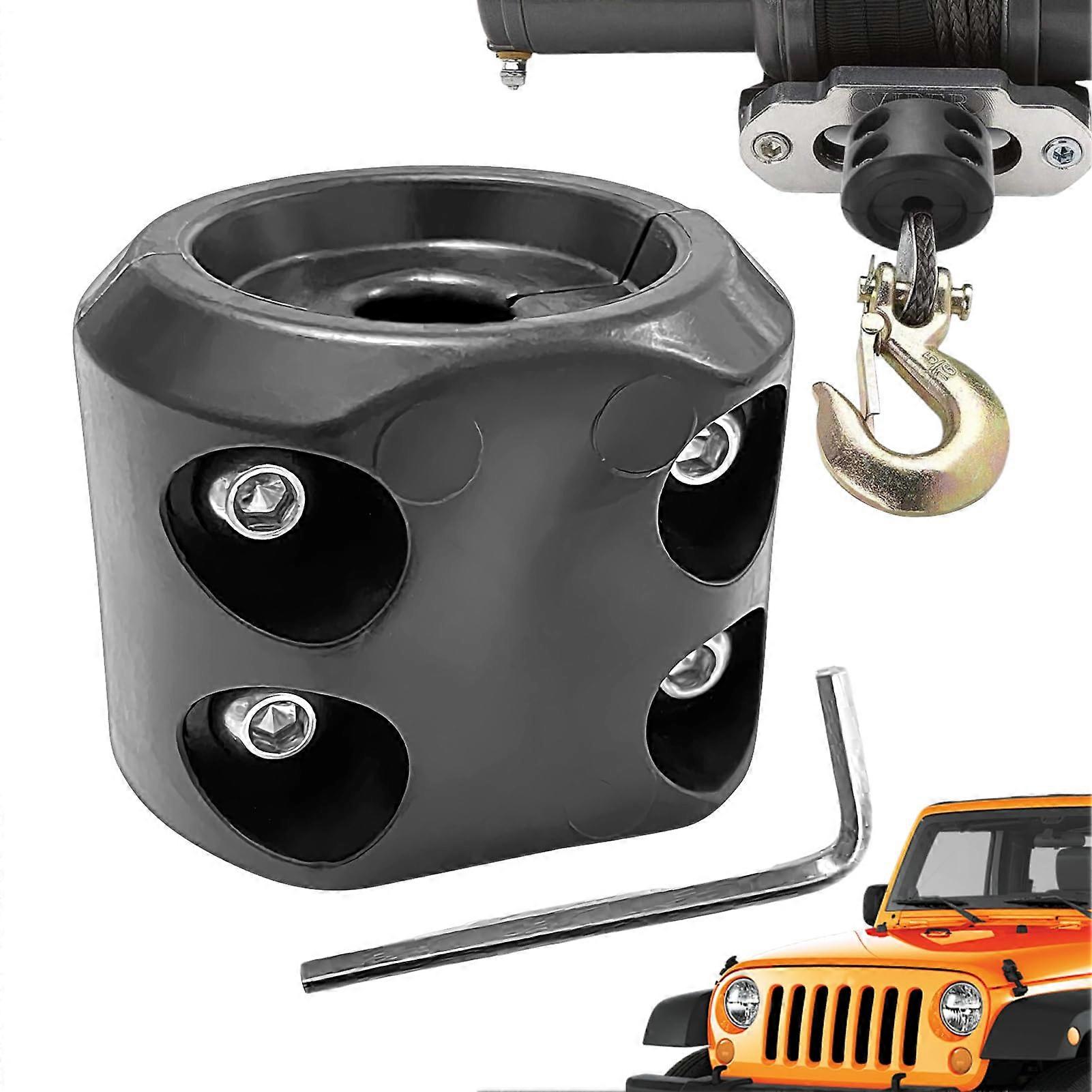 Winch System Rubber Hook And Lock, Tow Strap Mount For Off-Road Trucks, Ranch Bumper Guard Protection Component