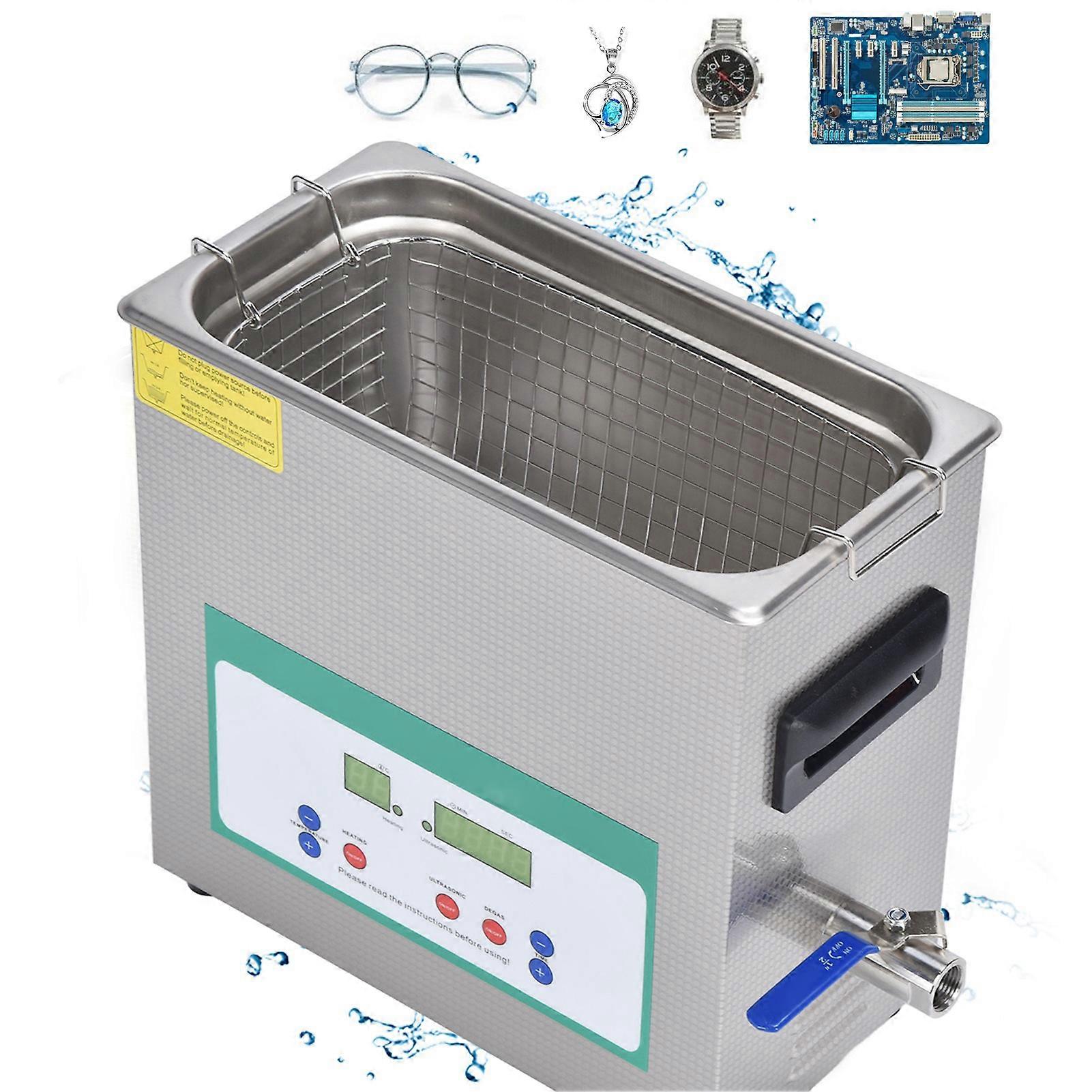6.5L Ultrasonic Cleaner Timer Ultrasonic Cleaning Machine with Standby Sleep Mode 180WEU Plug 200‑240V 50Hz 