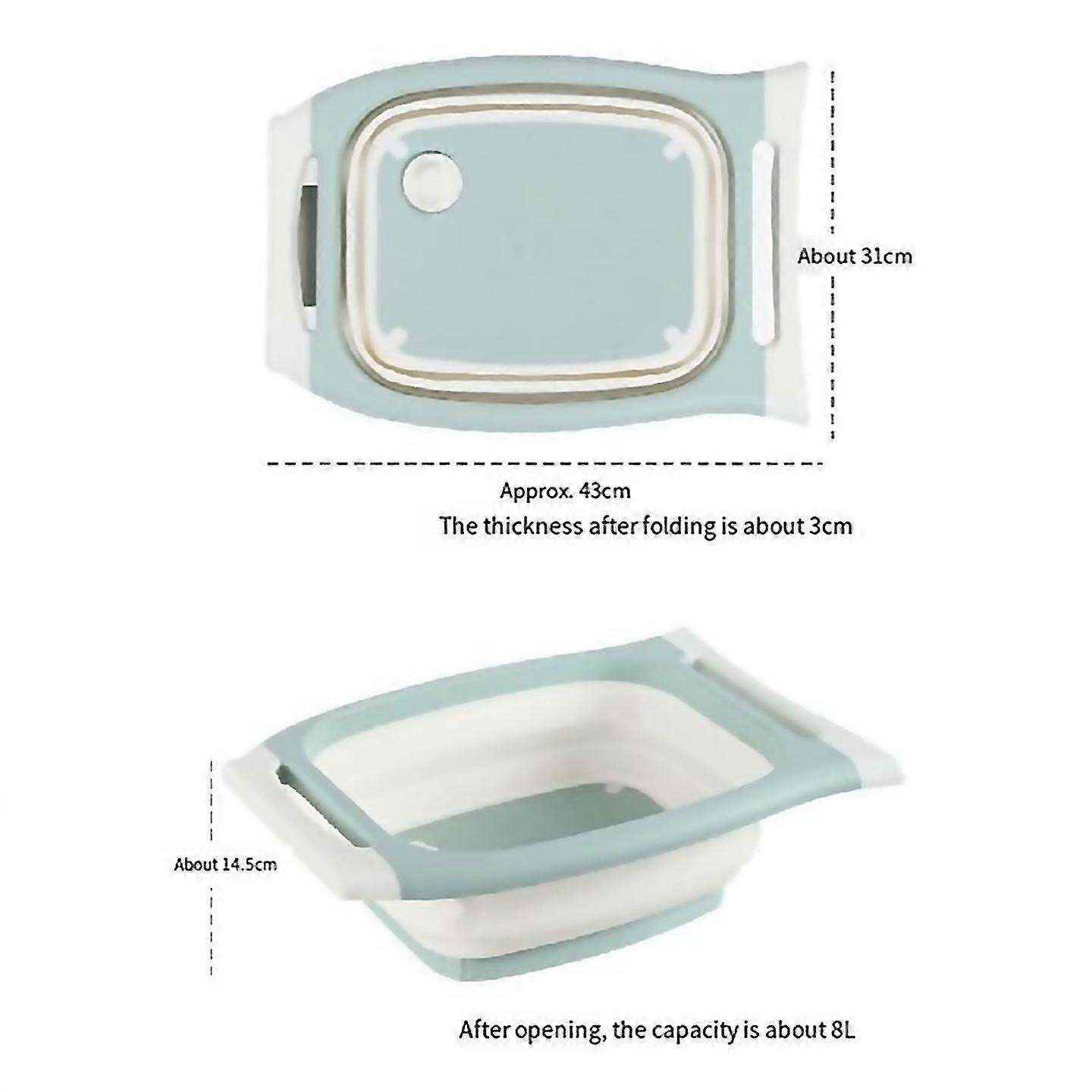 For cutting boardfoldable chopping board with colandermultifunctional